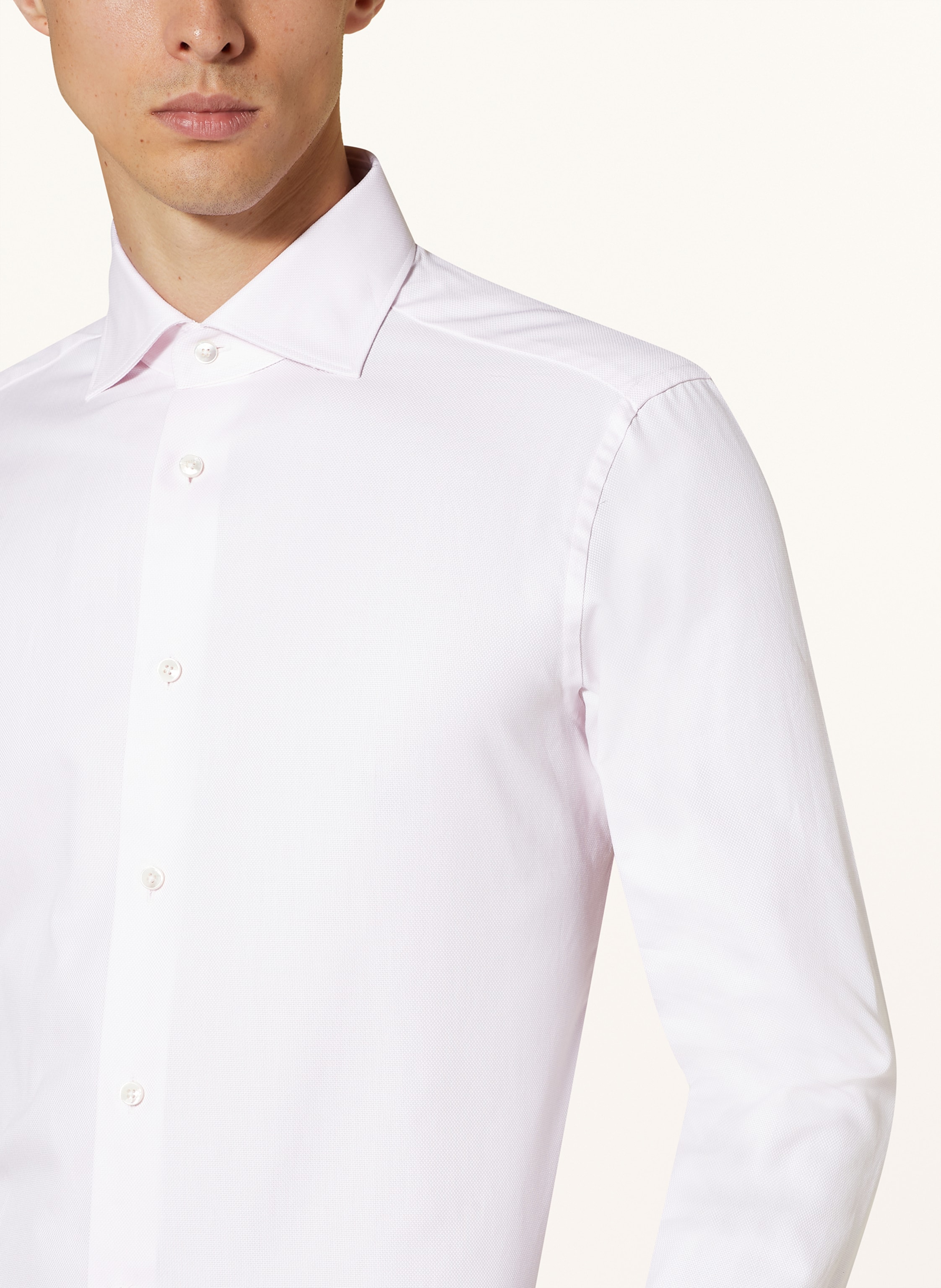 Thumbnail - Zegna Hemd Slim Fit rosa