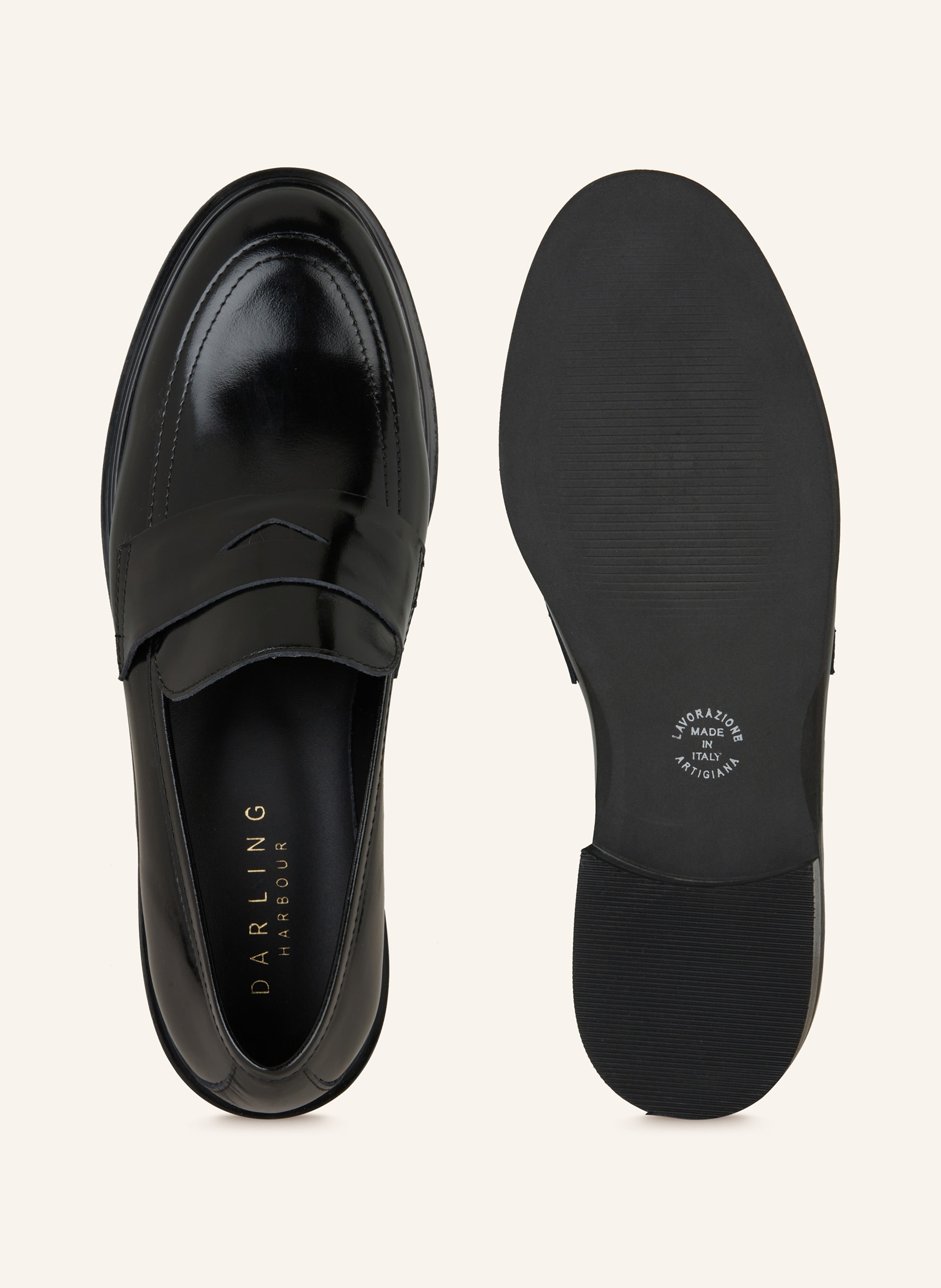 Thumbnail - Darling Harbour Penny-Loafer schwarz