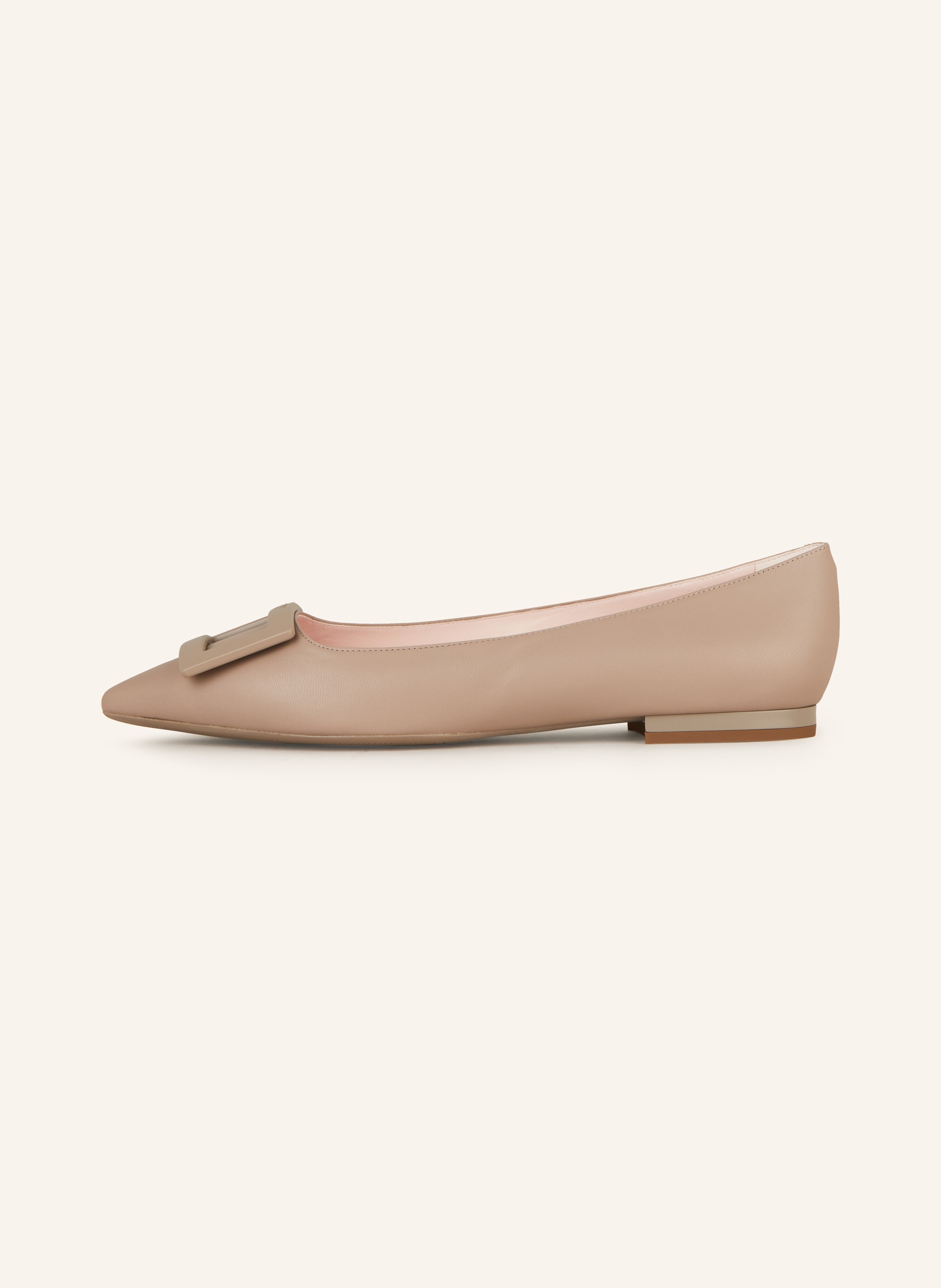 Thumbnail - Roger Vivier Ballerinas Stefania beige