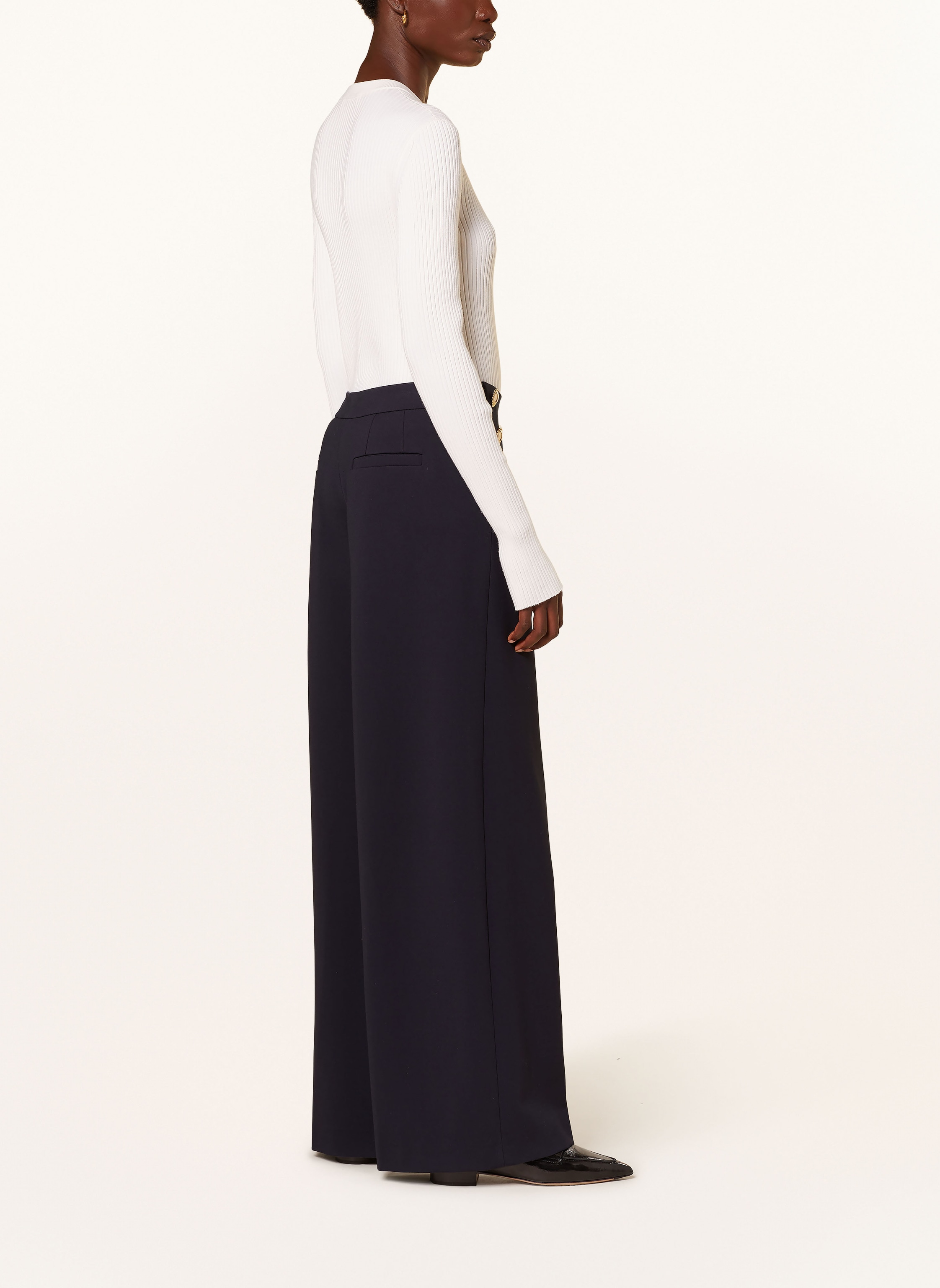 Thumbnail - Dorothee Schumacher Marlenehose Emotional Essence Aus Jersey blau