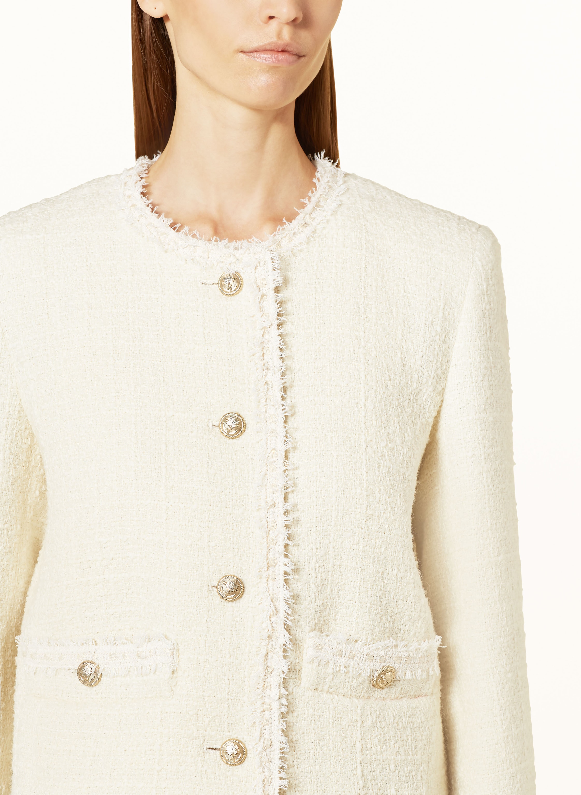 Thumbnail - Weekend Max Mara Bouclé-Jacke Balia weiss