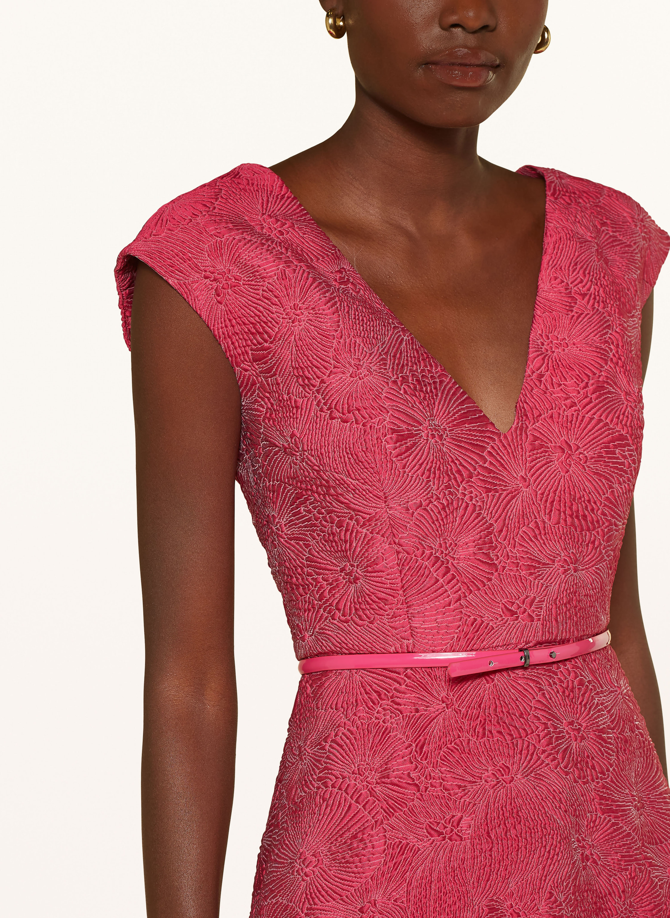 Thumbnail - Max Mara Studio Cocktailkleid Valdese Aus Jacquard pink