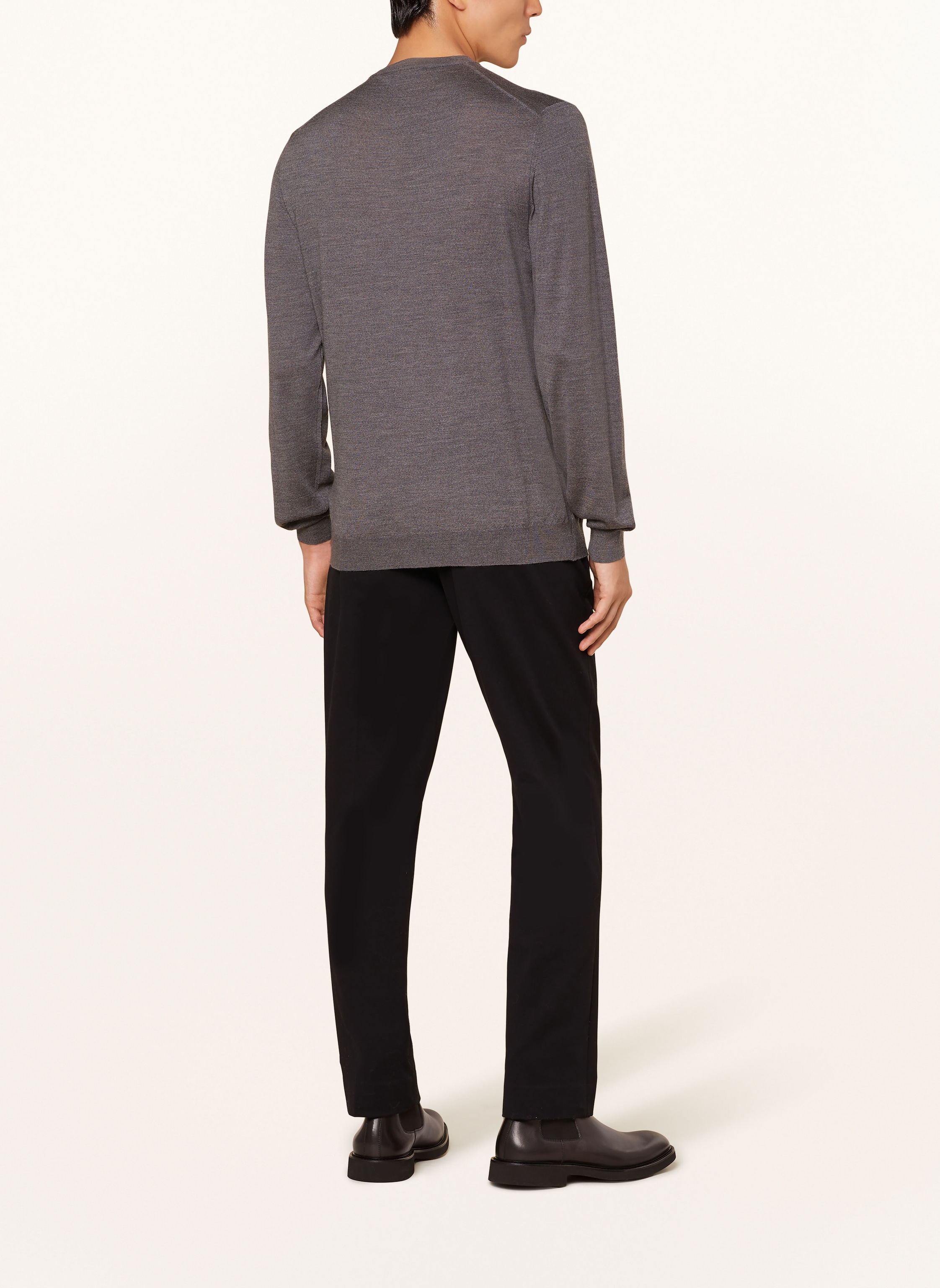Thumbnail - Circolo 1901 Anzughose Regular Fit Aus Jersey schwarz