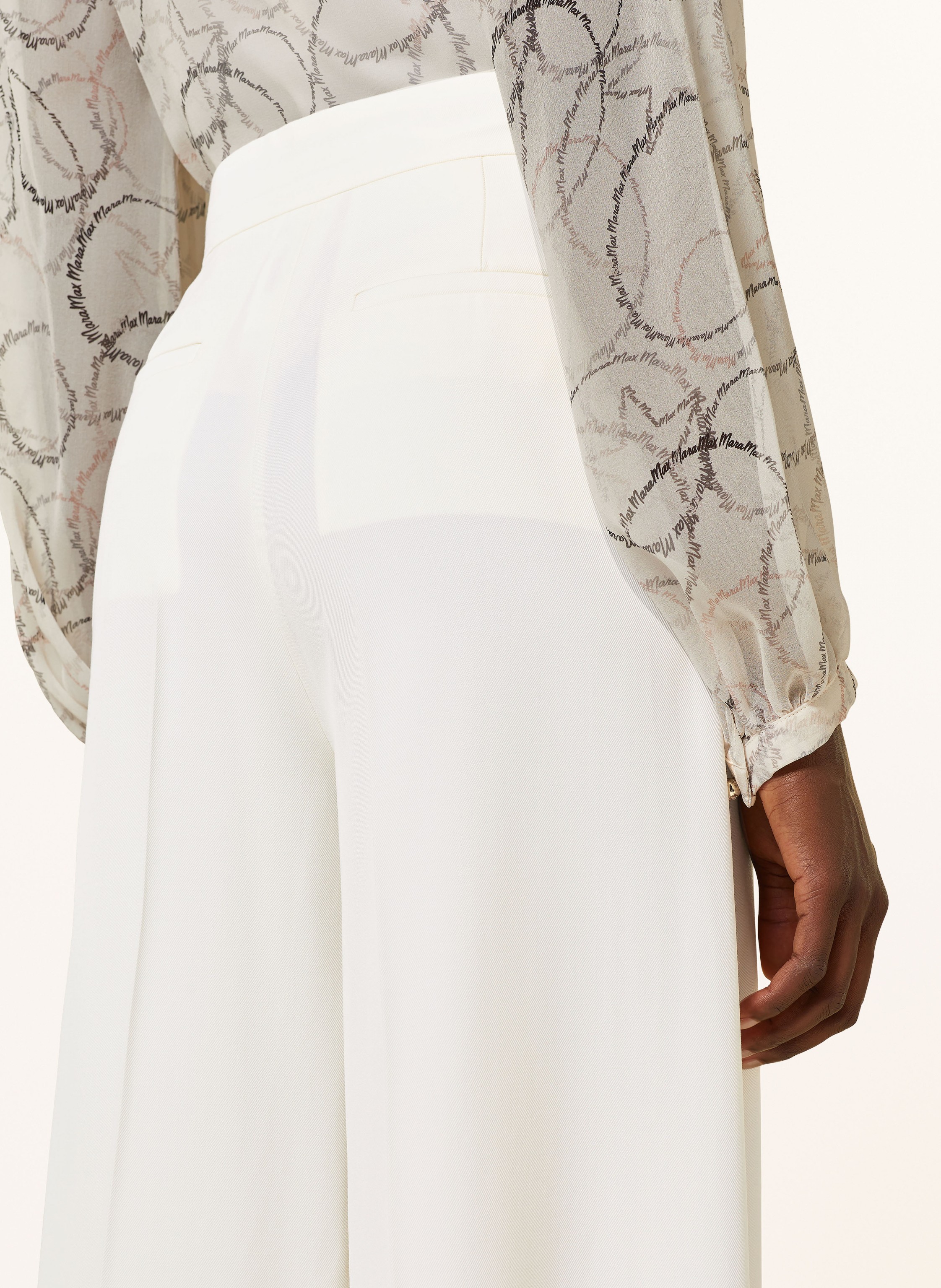 Thumbnail - Max Mara Marlenehose Ninfa weiss