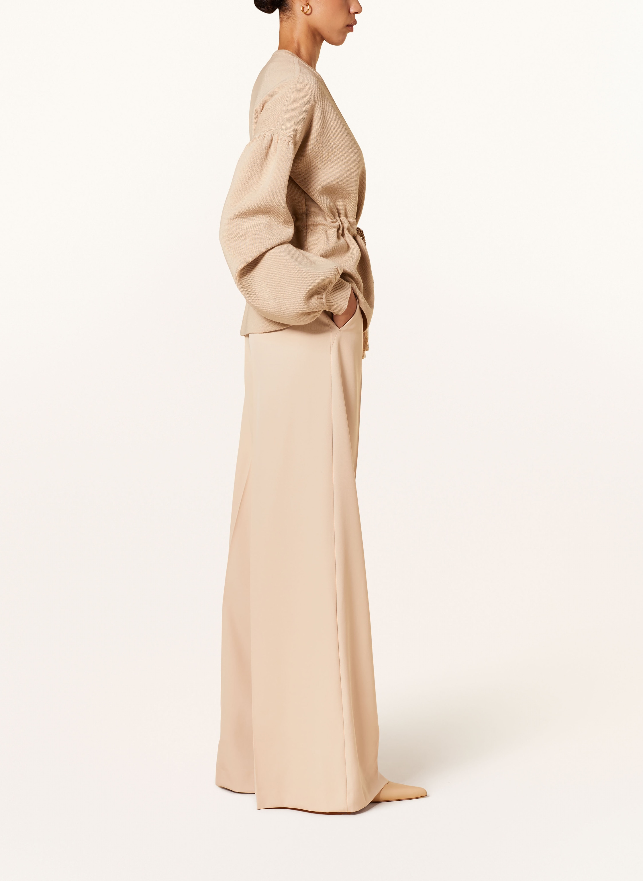 Thumbnail - Max Mara Marlenehose Ninfa beige
