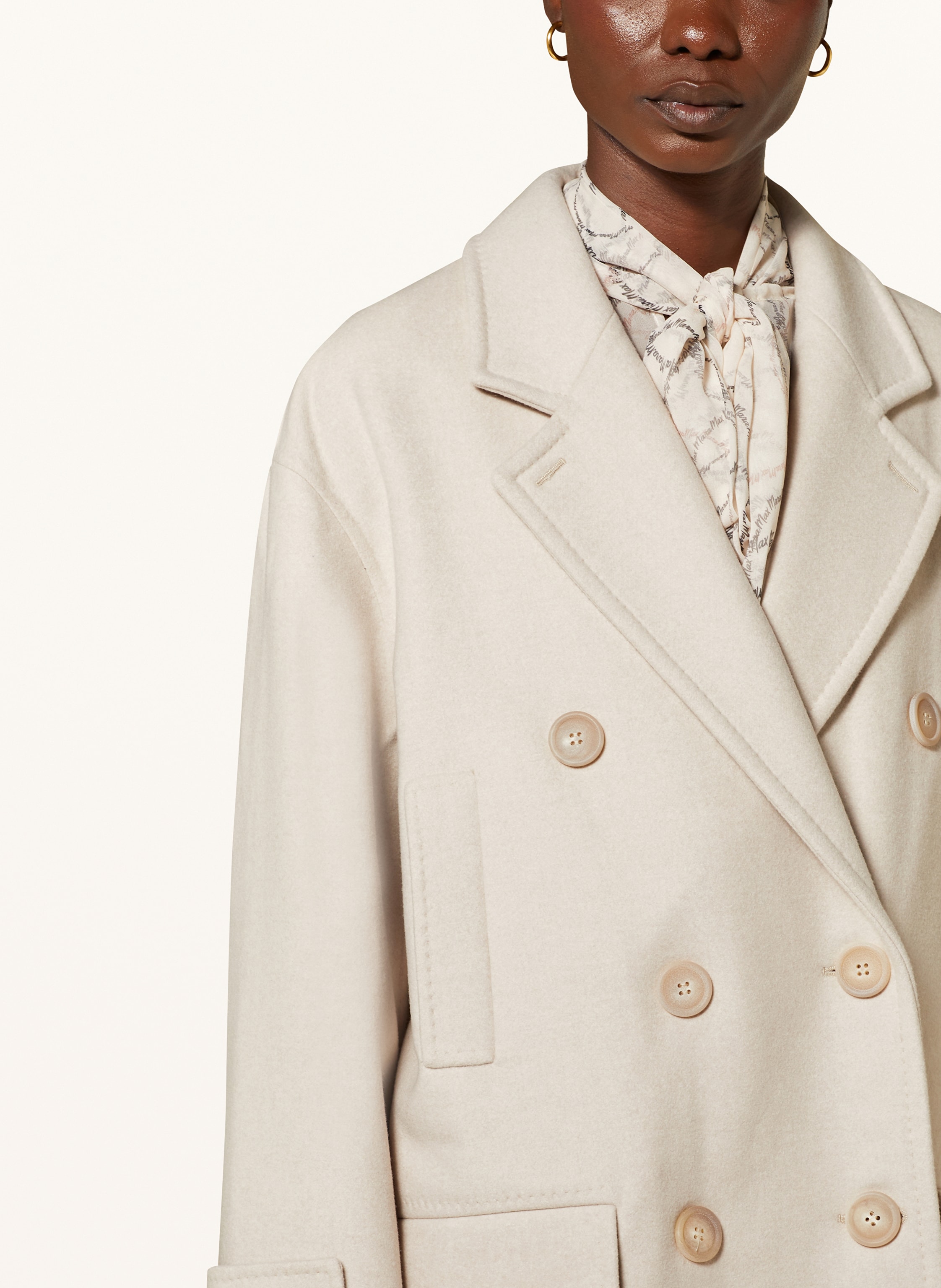 Thumbnail - Max Mara Wollmantel Nogara Mit Cashmere beige