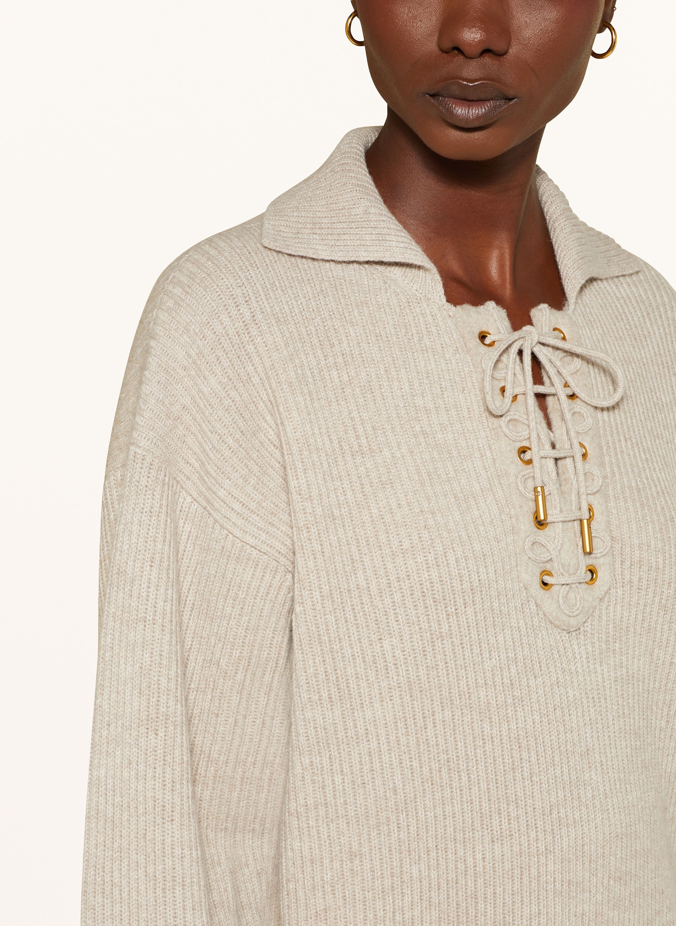 Thumbnail - Max Mara Pullover Eccelso Mit Cashmere beige