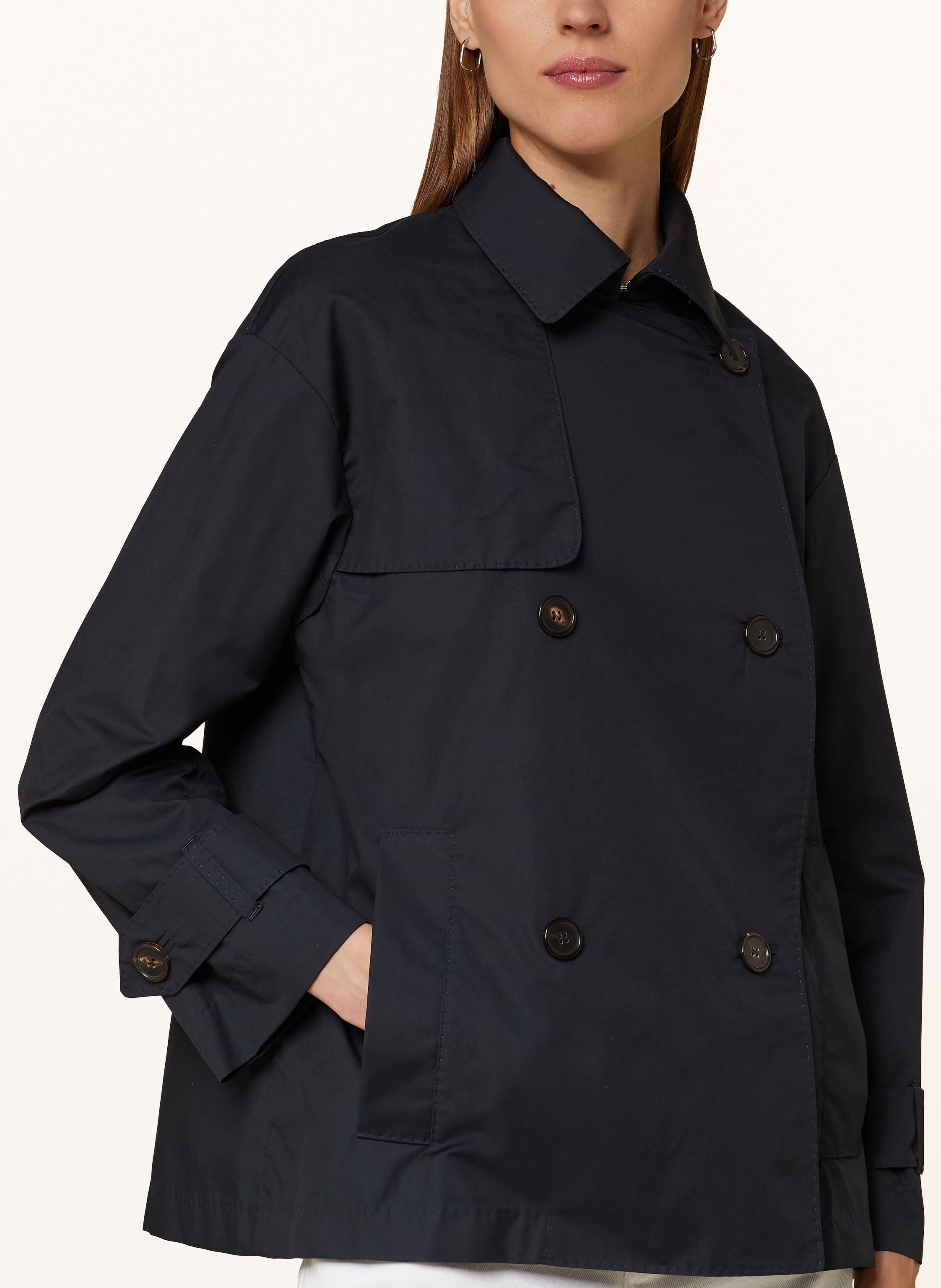 Thumbnail - Max Mara The Cube Trenchcoat Zeno blau