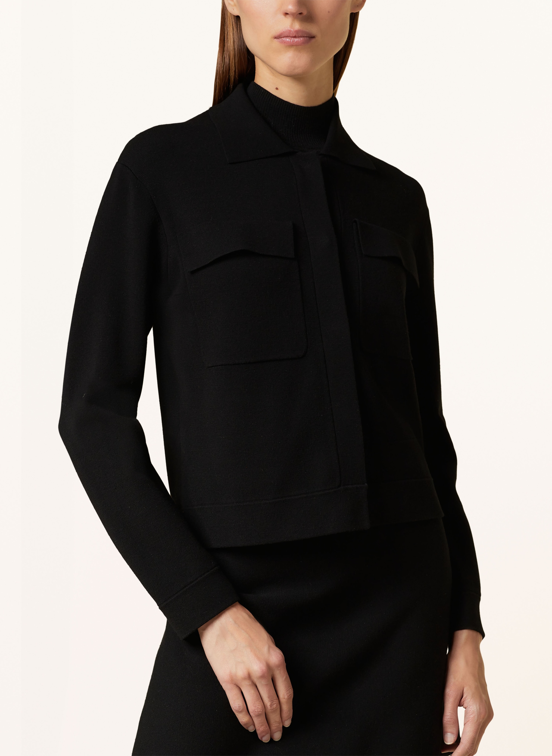 Thumbnail - Max Mara Studio Strickjacke Mito schwarz