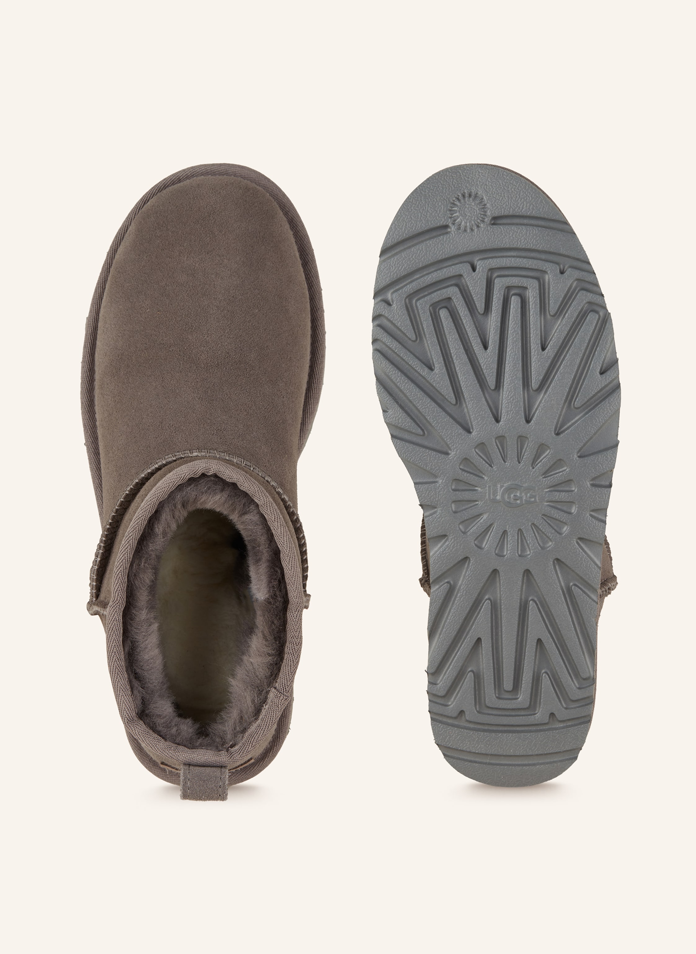 Thumbnail - Ugg Boots Classic Ultra Mini grau