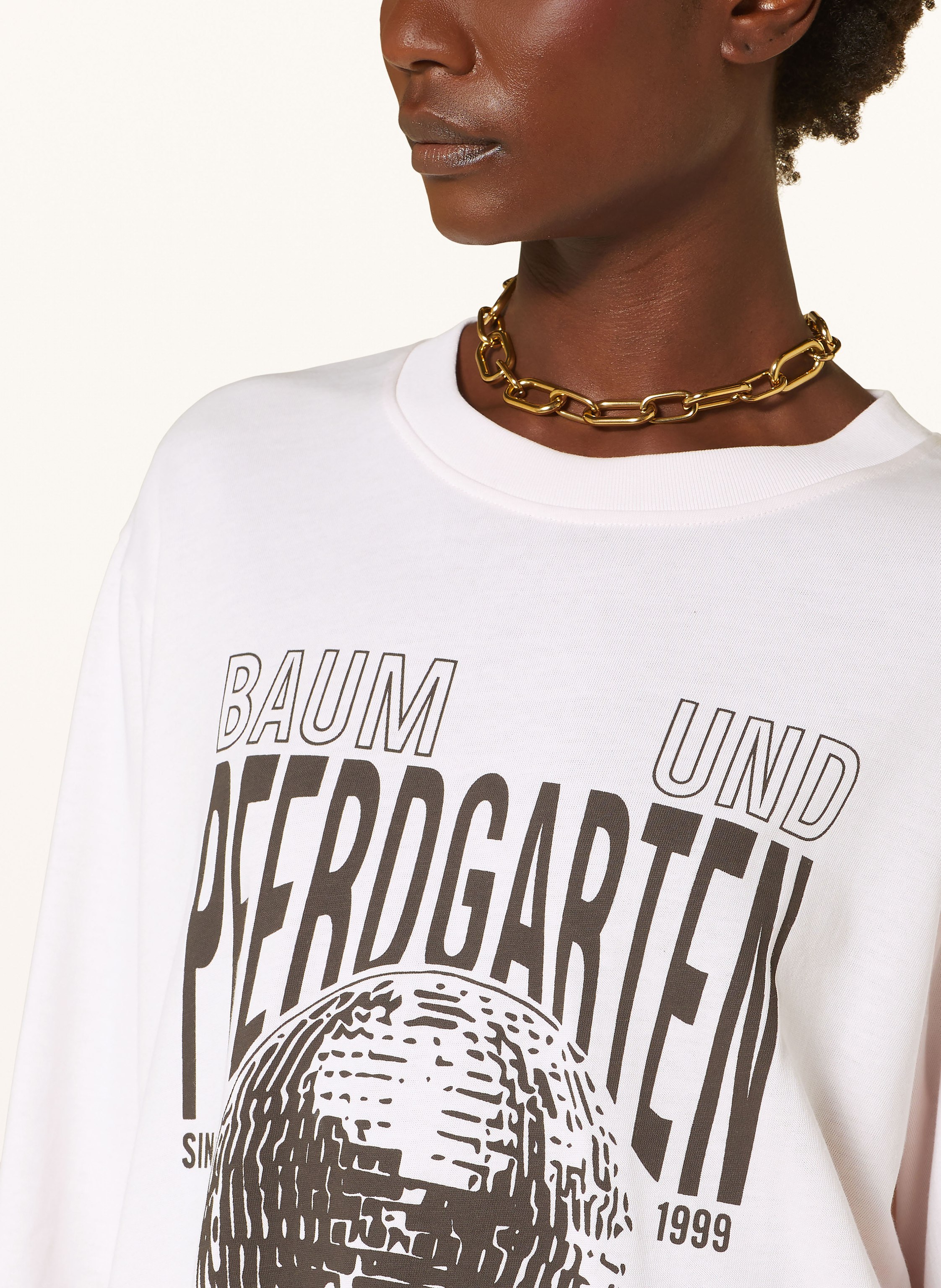 Thumbnail - Baum Und Pferdgarten Oversized-Sweatshirt Jeevana beige