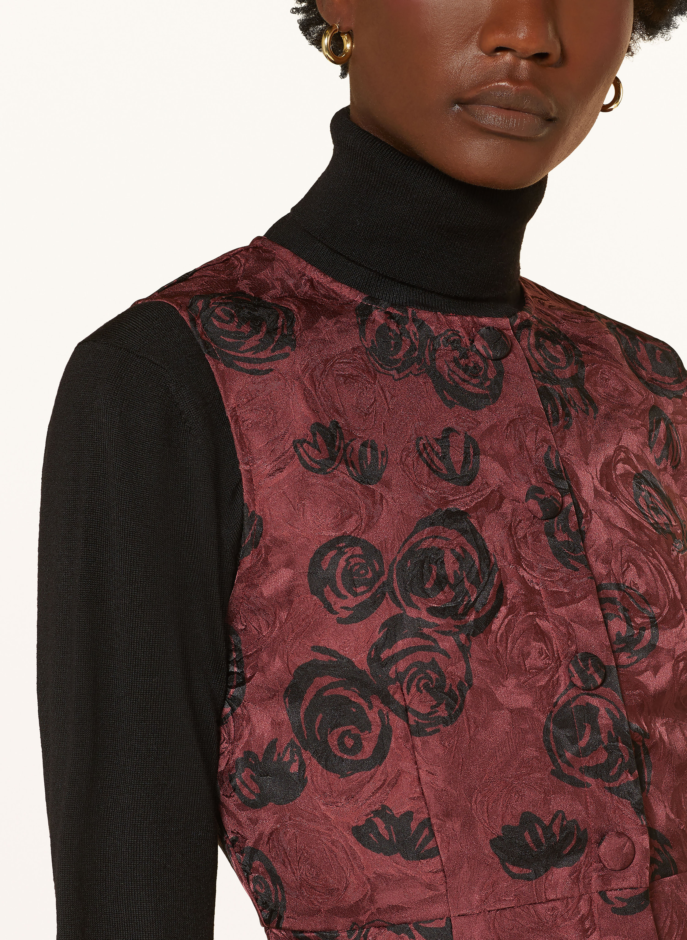 Thumbnail - Baum Und Pferdgarten Jacquard-Kleid Anavi rot