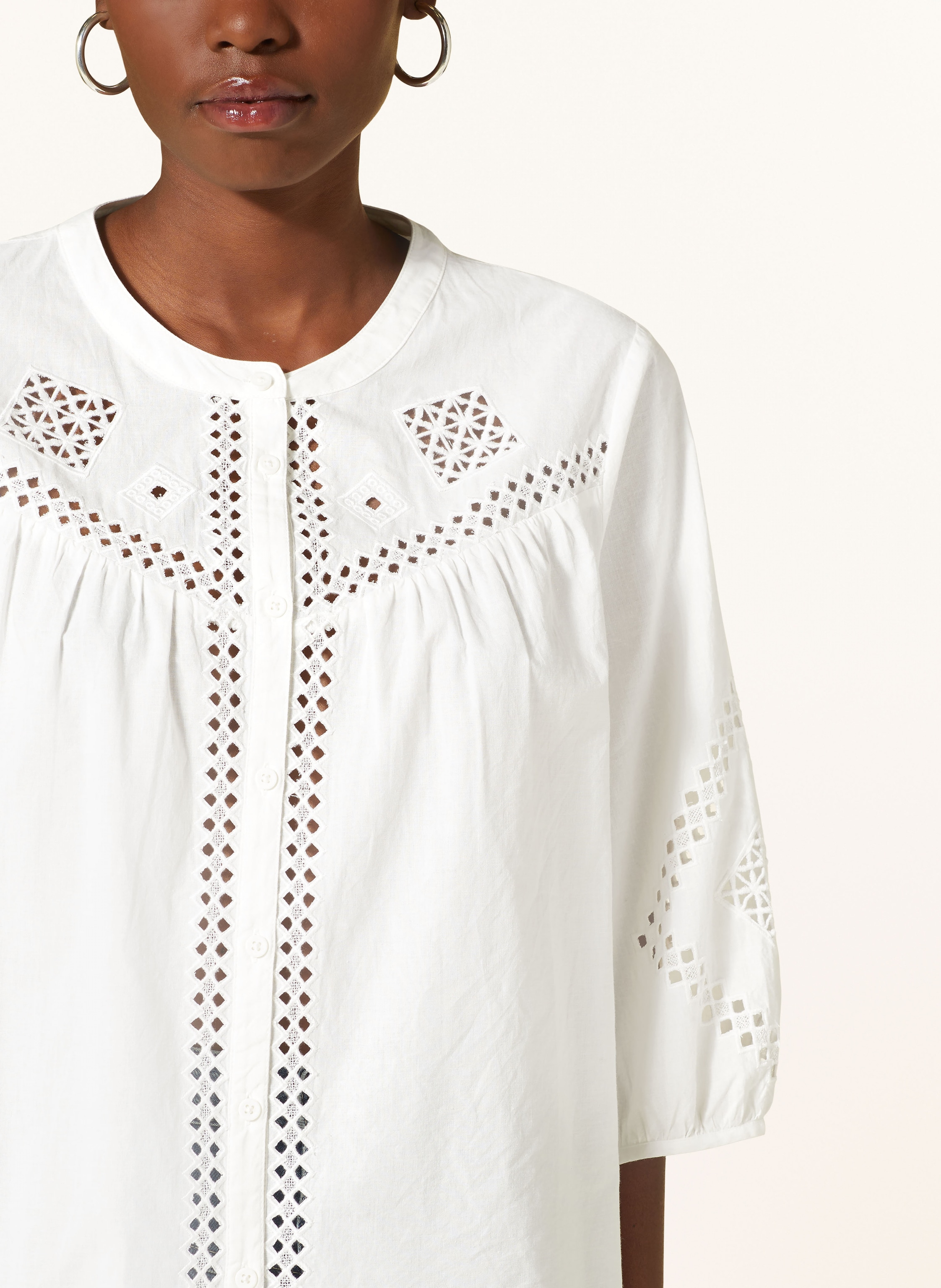 Thumbnail - Ba&Sh Bluse Lirkin Mit 3/4-Arm weiss