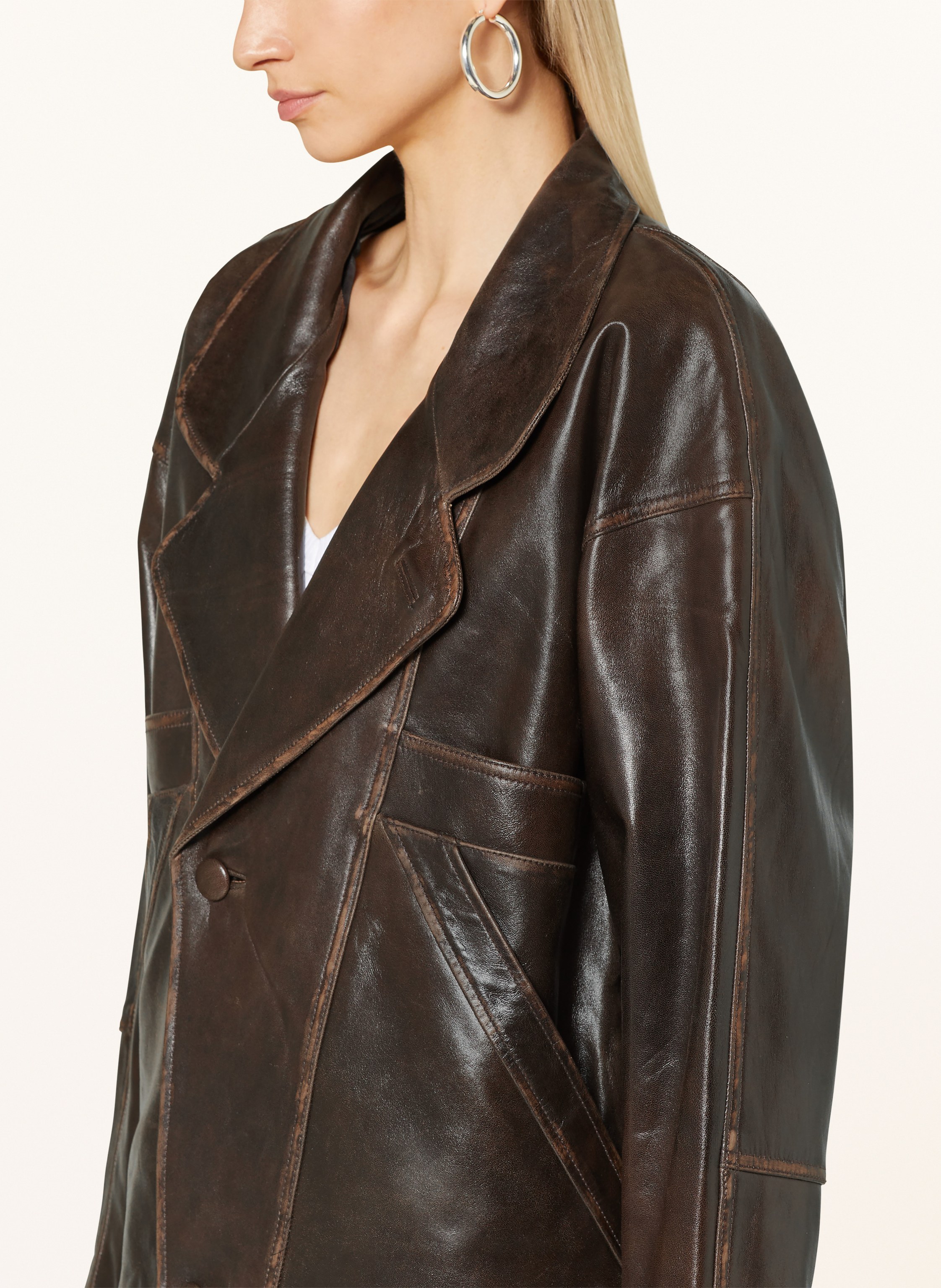 Thumbnail - Sandro Lederblazer braun