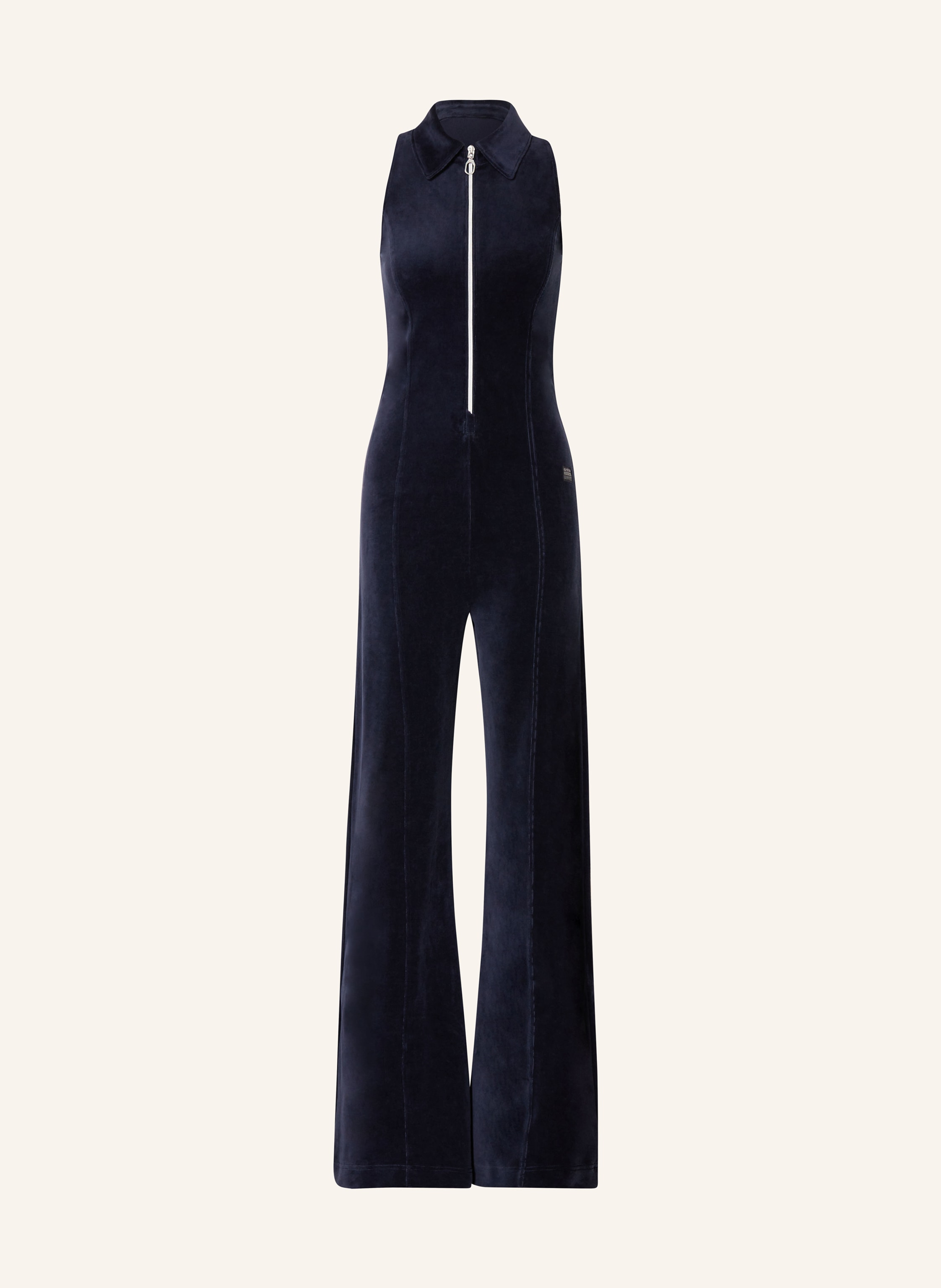 Black velour jumpsuit sales