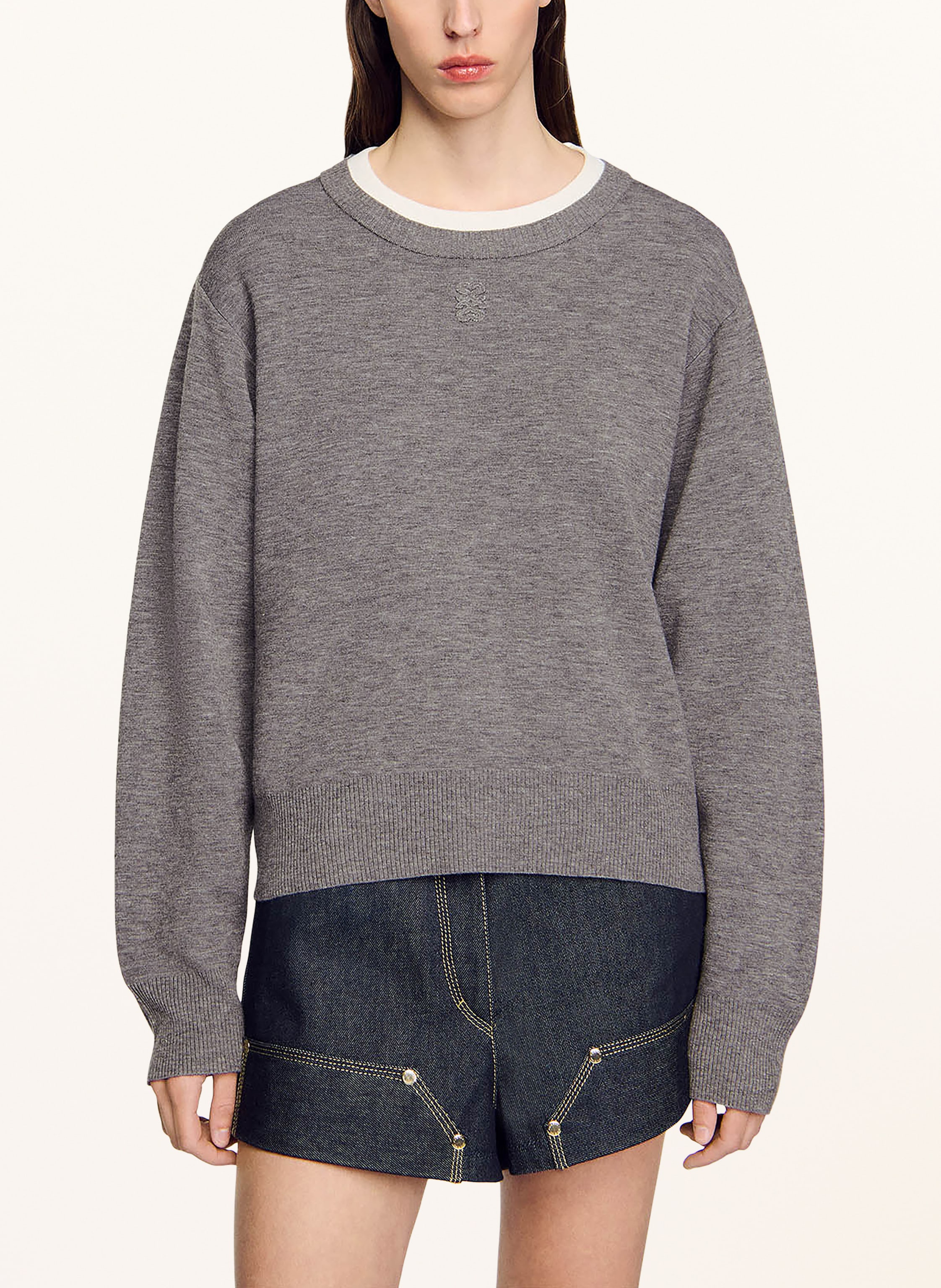 Thumbnail - Sandro Pullover grau