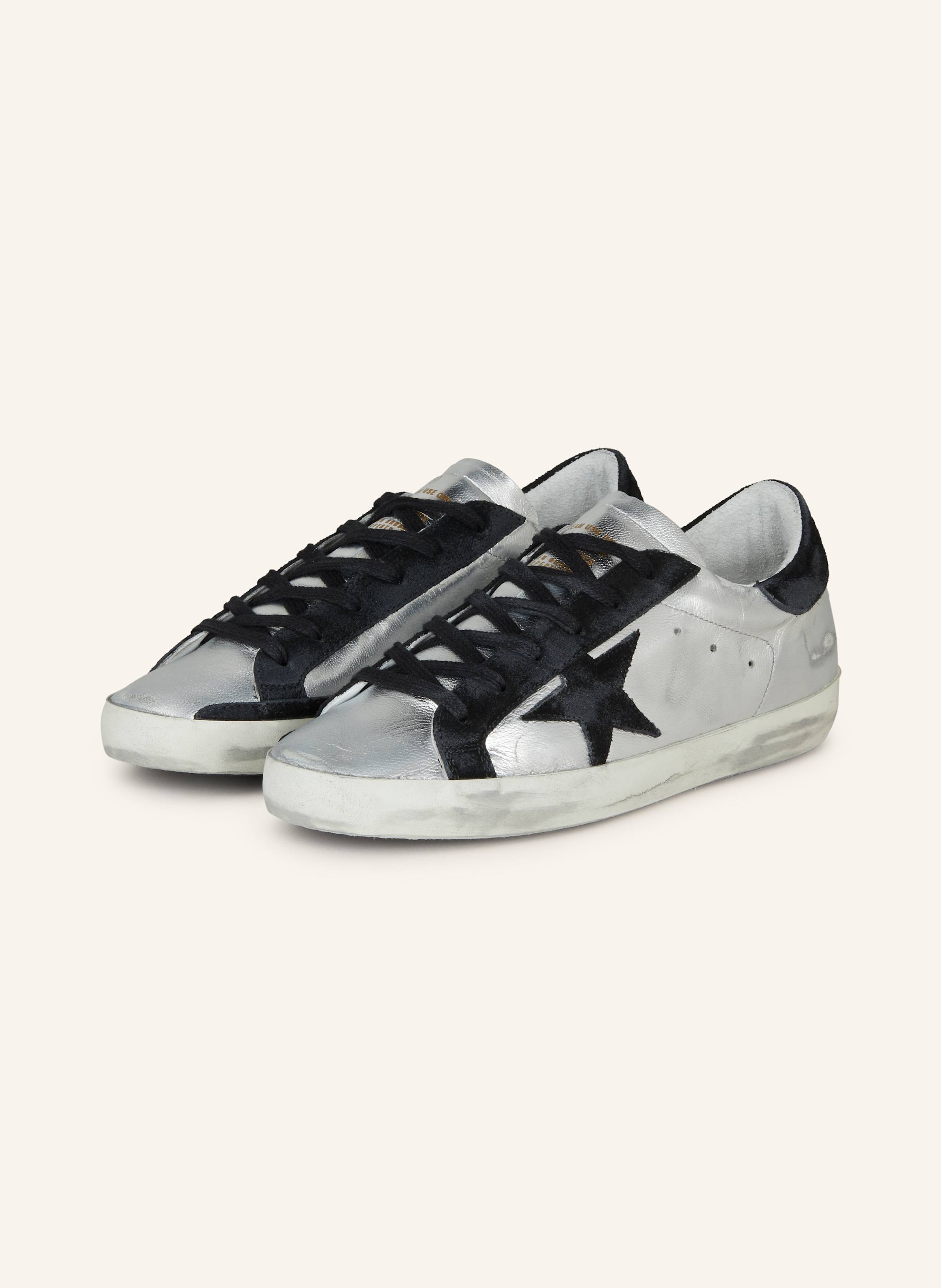 GOLDEN GOOSE Sneakers SUPER STAR CLASSIC in silver black