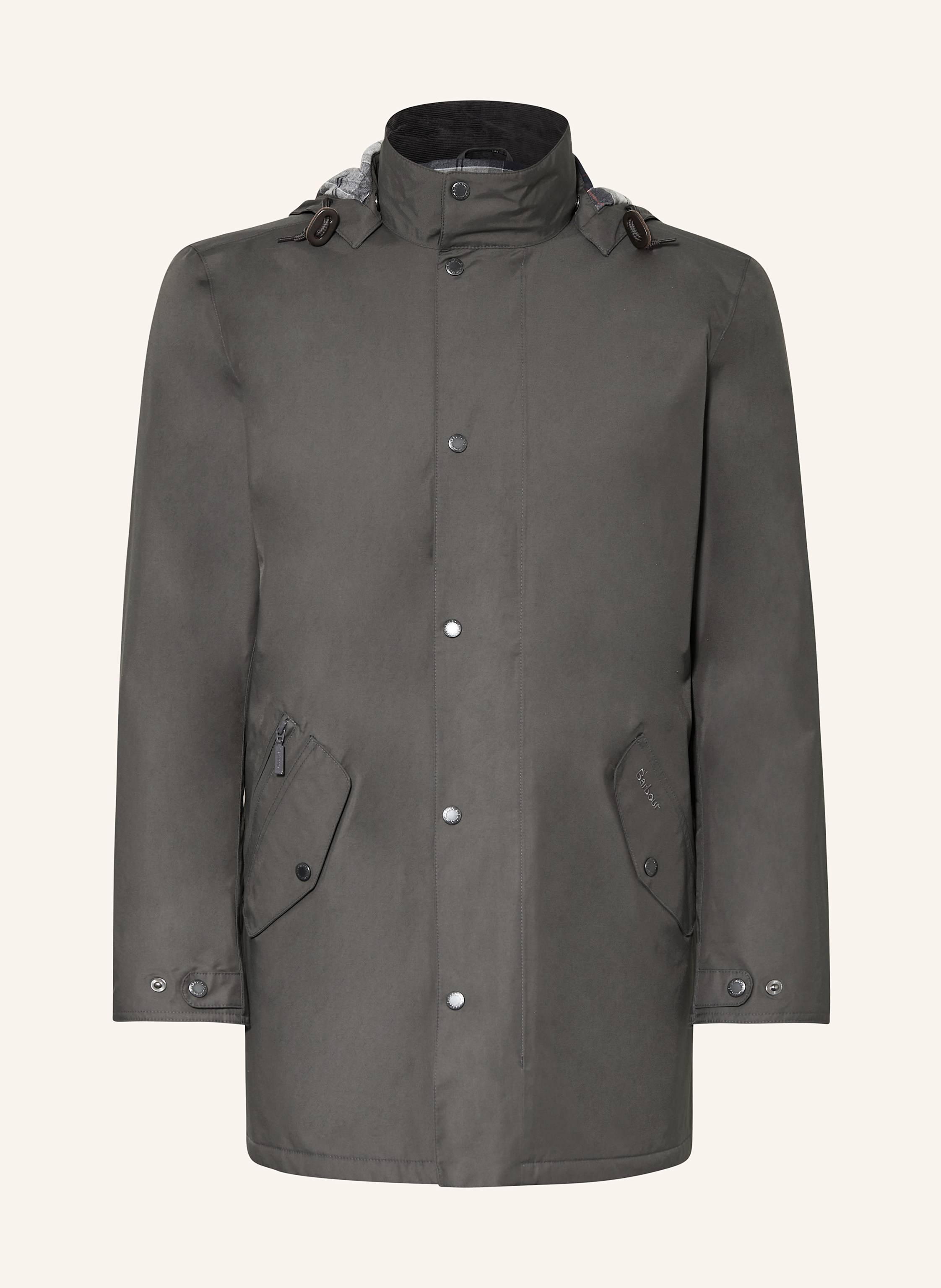 Barbour MAC rain parka with detachable hood