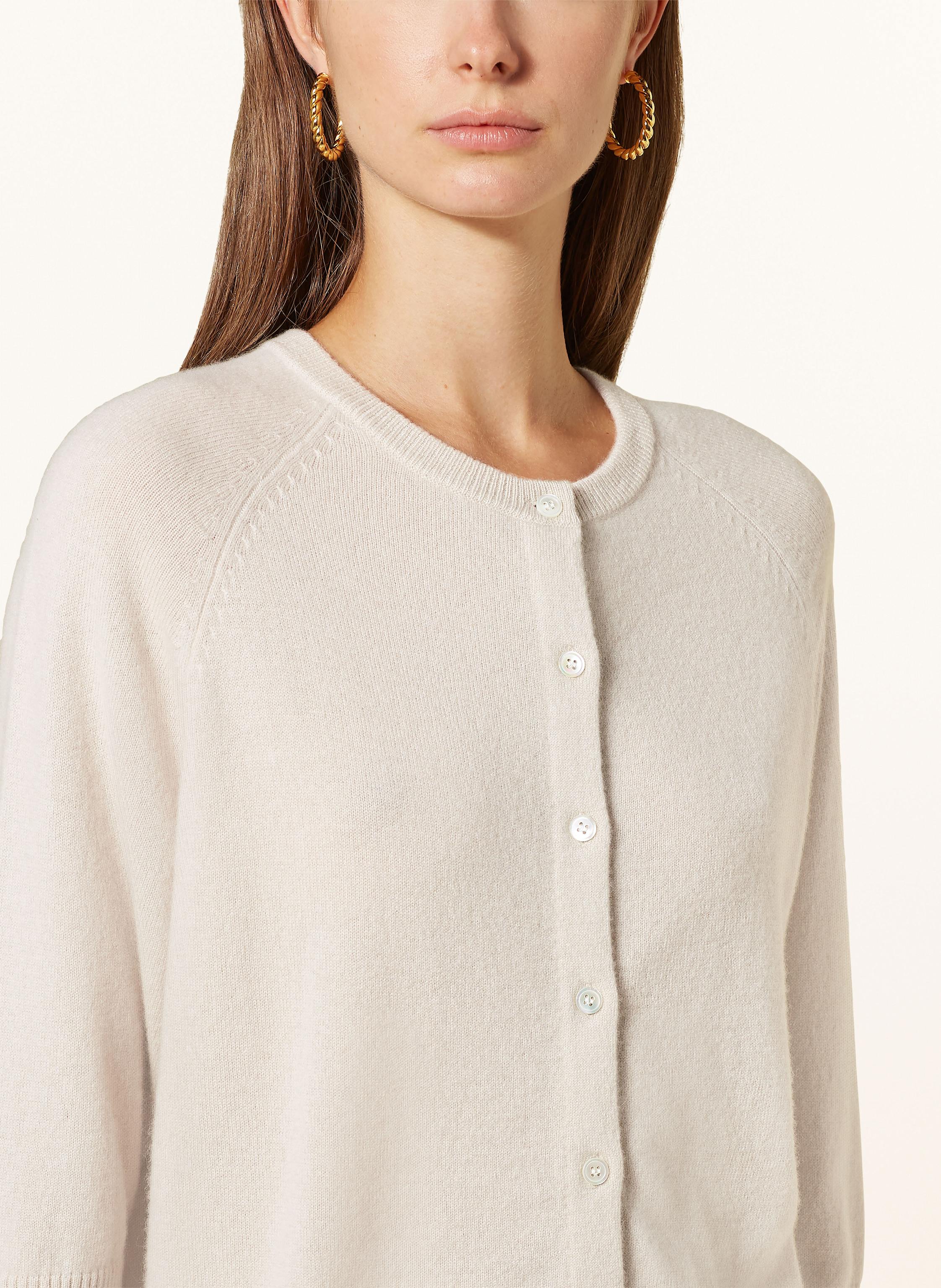 Thumbnail - Lilienfels Strickjacke Aus Cashmere Mit 3/4-Arm weiss