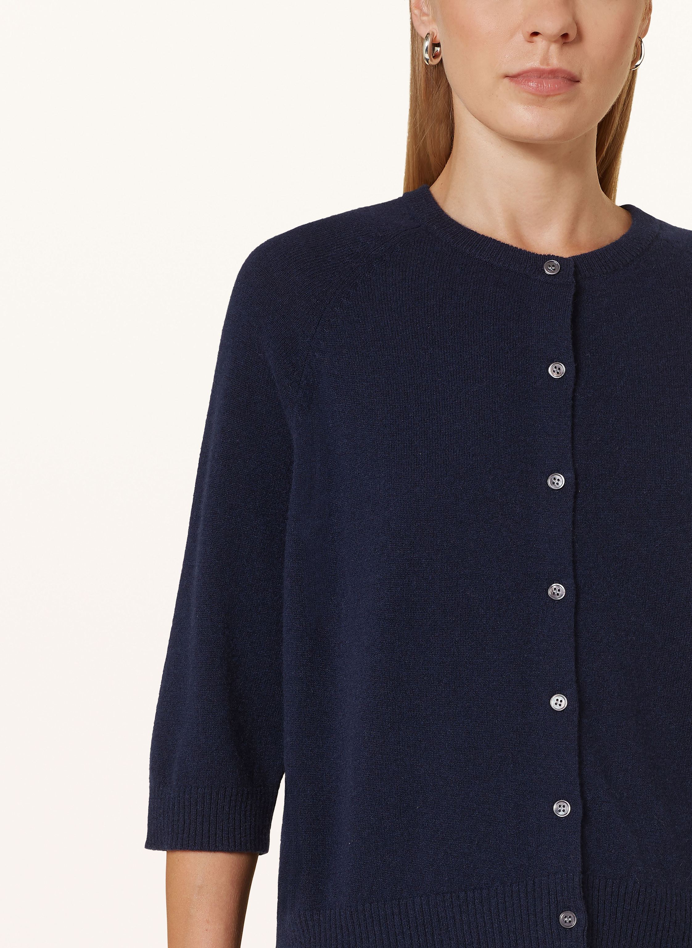 Thumbnail - Lilienfels Strickjacke Aus Cashmere Mit 3/4-Arm blau