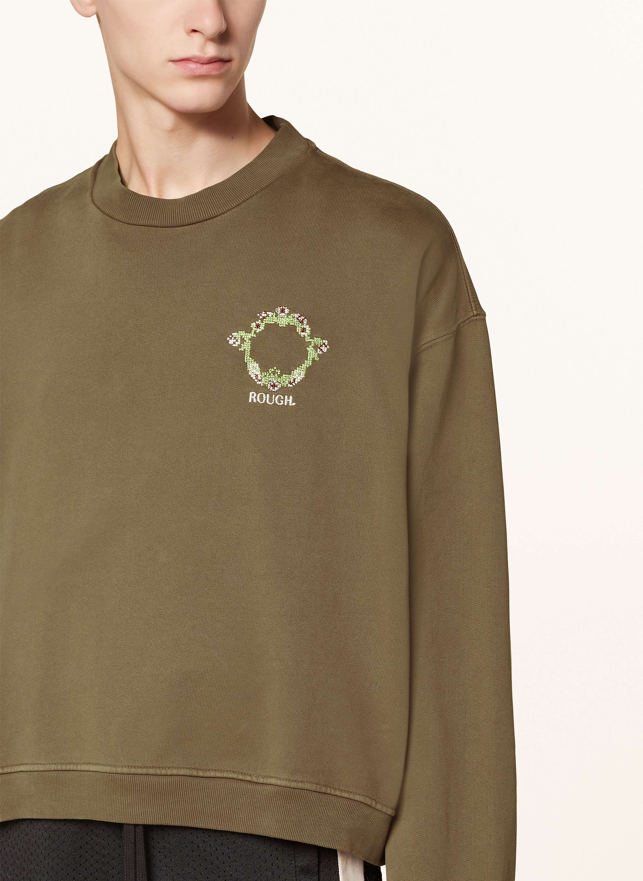 Thumbnail - Rough. Sweatshirt Floral braun