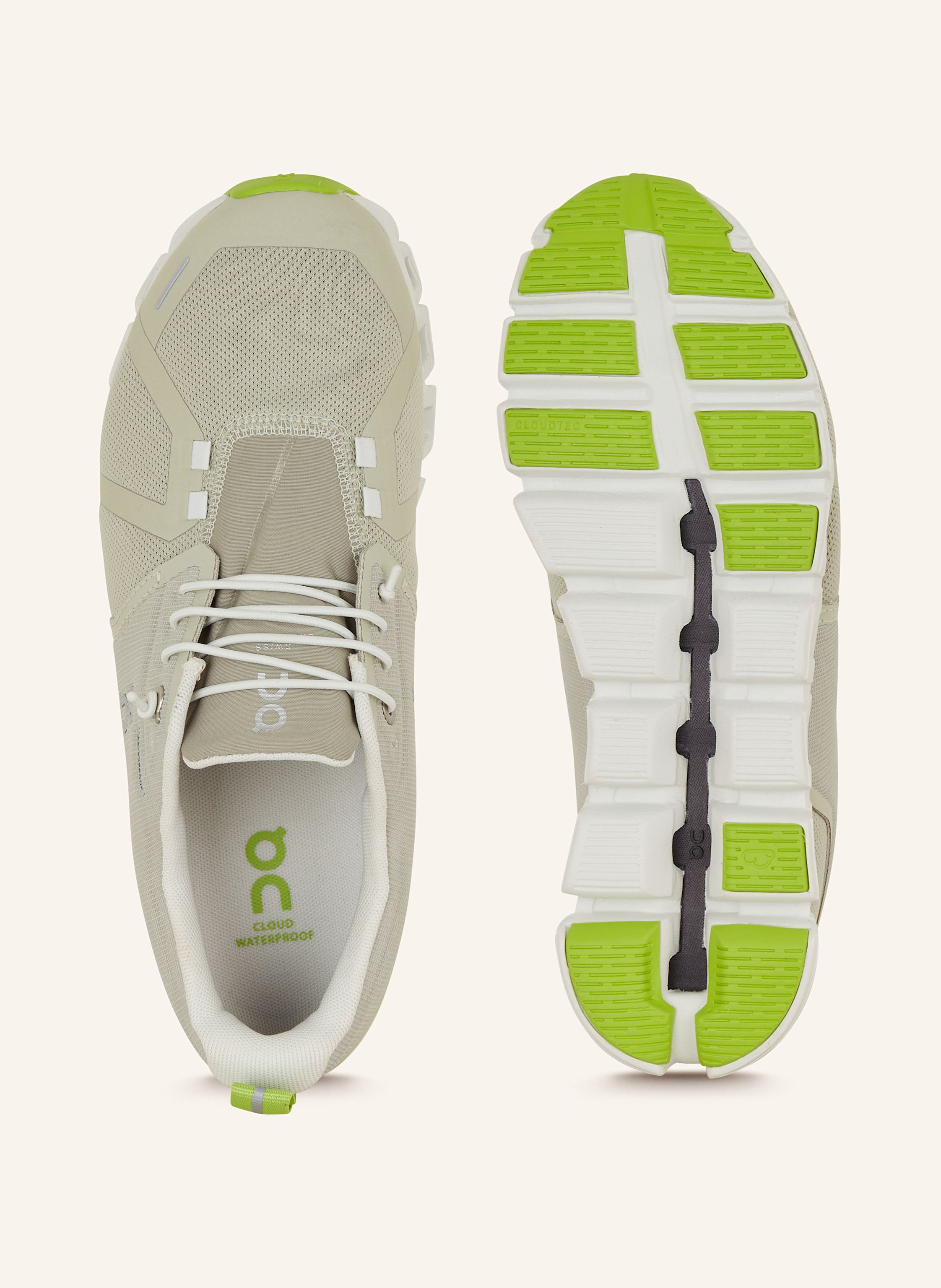 Thumbnail - On Sneaker Cloud 5 Waterproof gruen