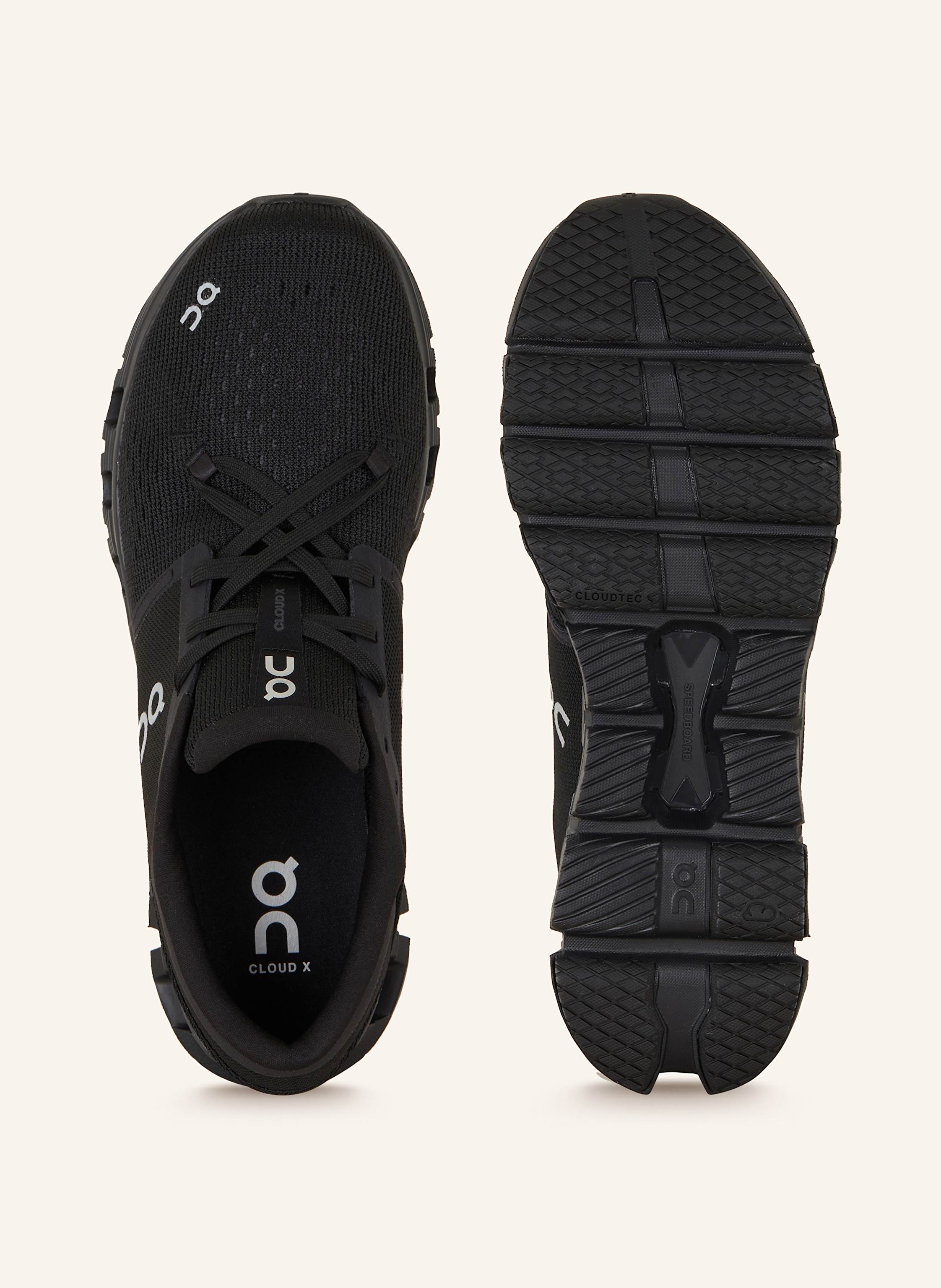 Thumbnail - On Fitnessschuhe Cloud x4 schwarz