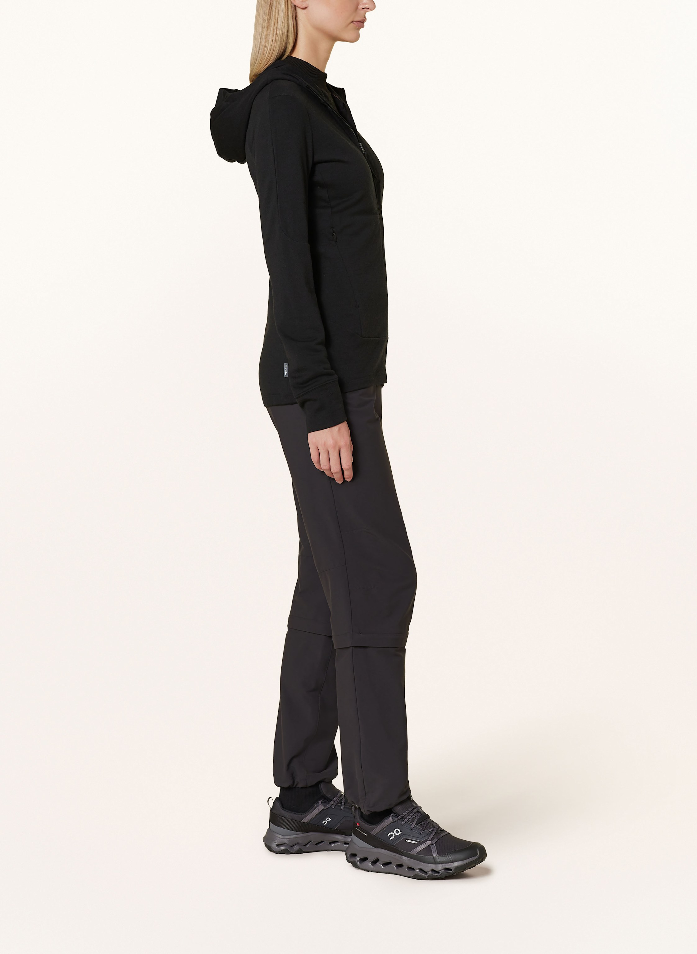Thumbnail - Icebreaker Midlayer-Jacke Merino 260 Quantum Iv Aus Merinowolle schwarz