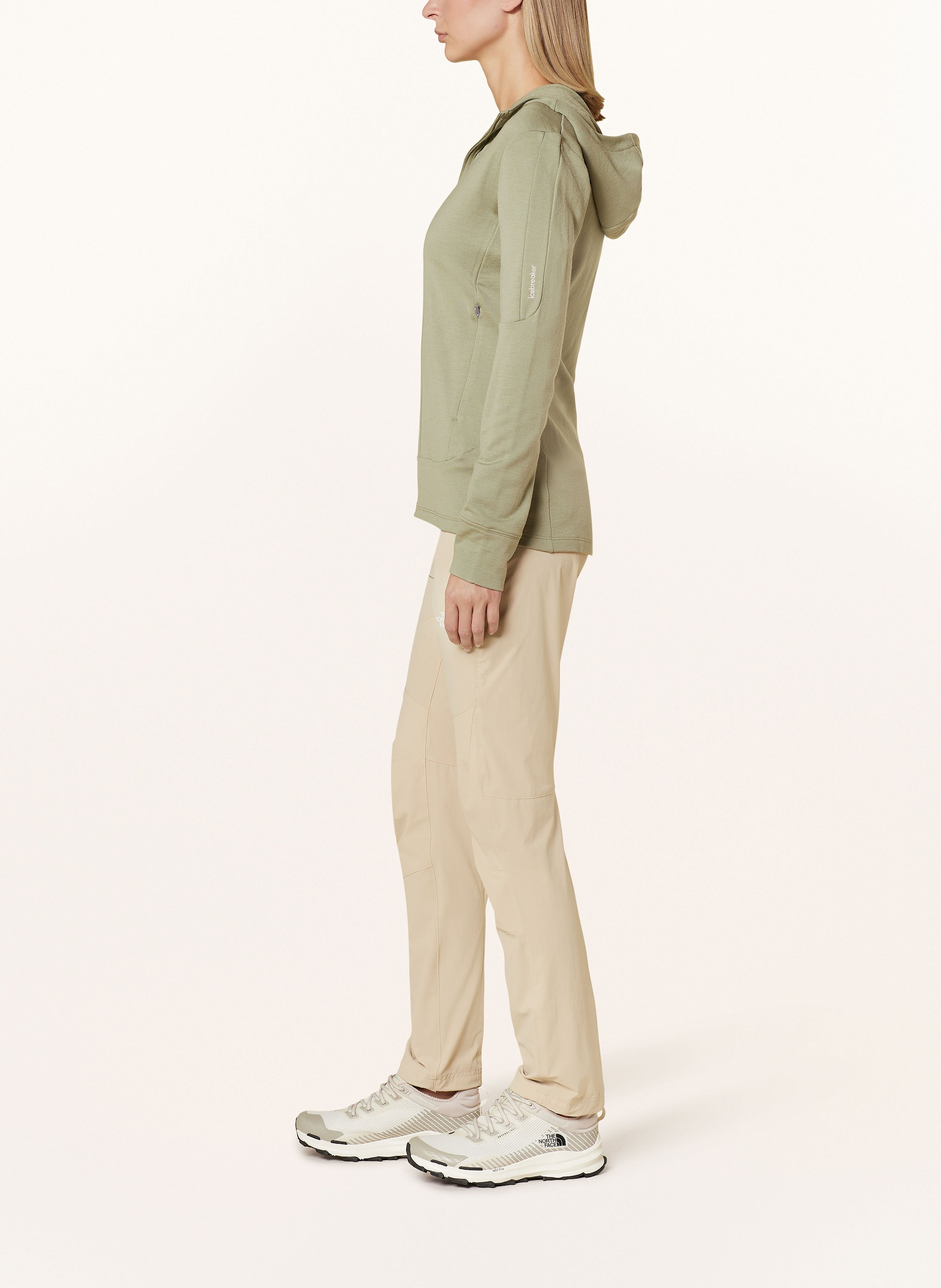 Thumbnail - Icebreaker Midlayer-Jacke Merino 260 Quantum Iv Aus Merinowolle gruen