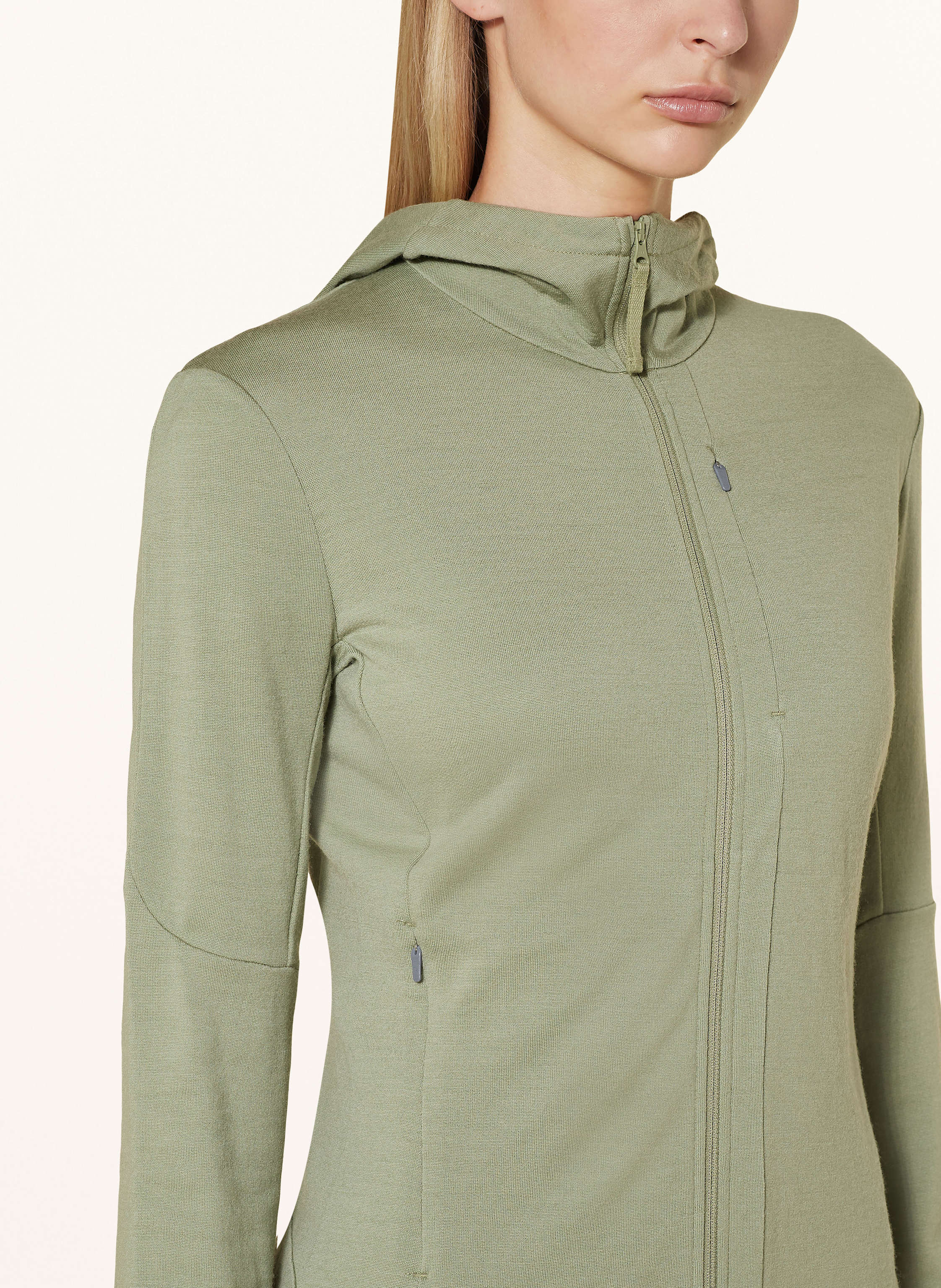 Thumbnail - Icebreaker Midlayer-Jacke Merino 260 Quantum Iv Aus Merinowolle gruen