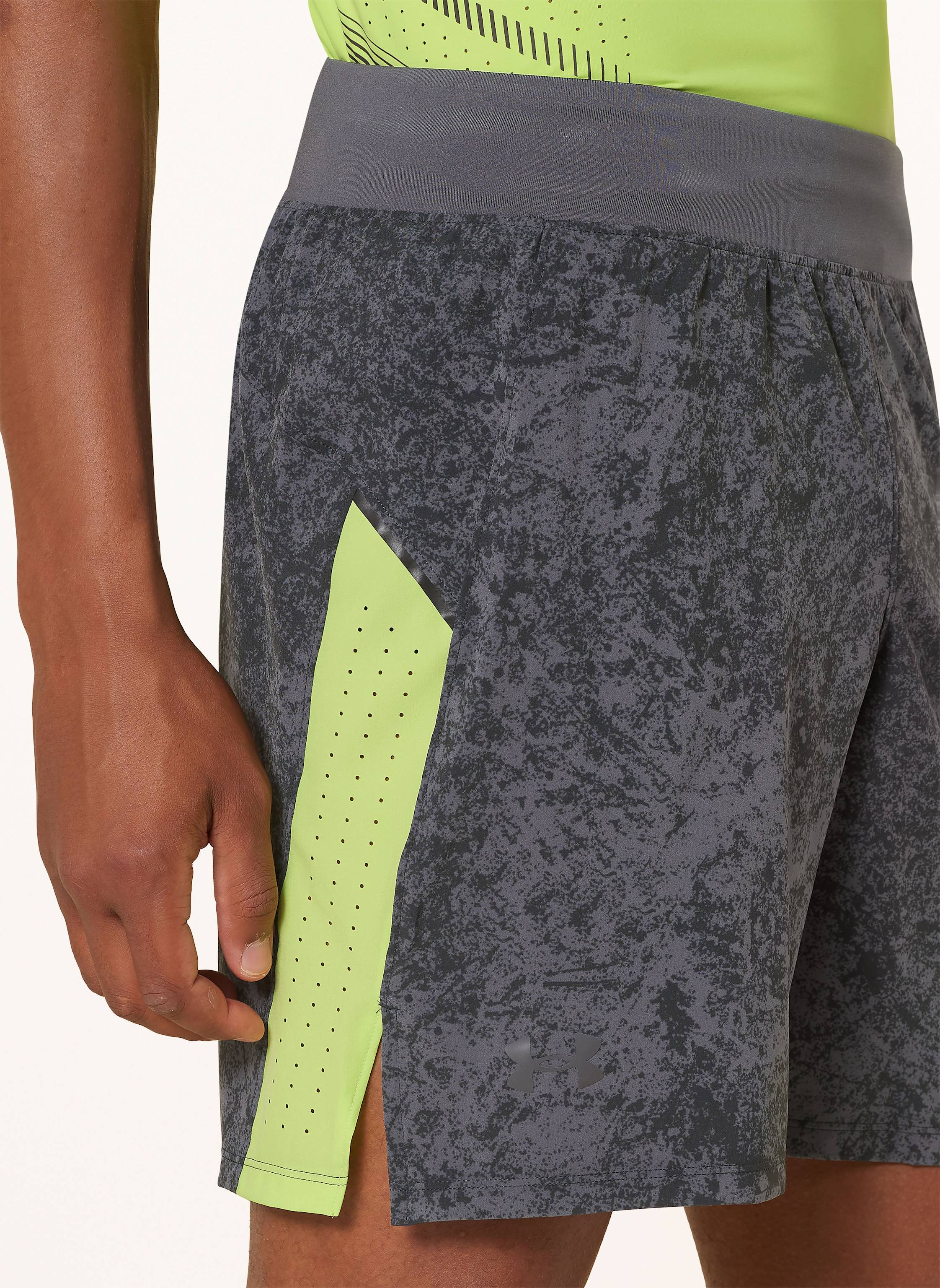 Thumbnail - Under Armour 2-In-1-Laufshorts Ua Launch Elite grau