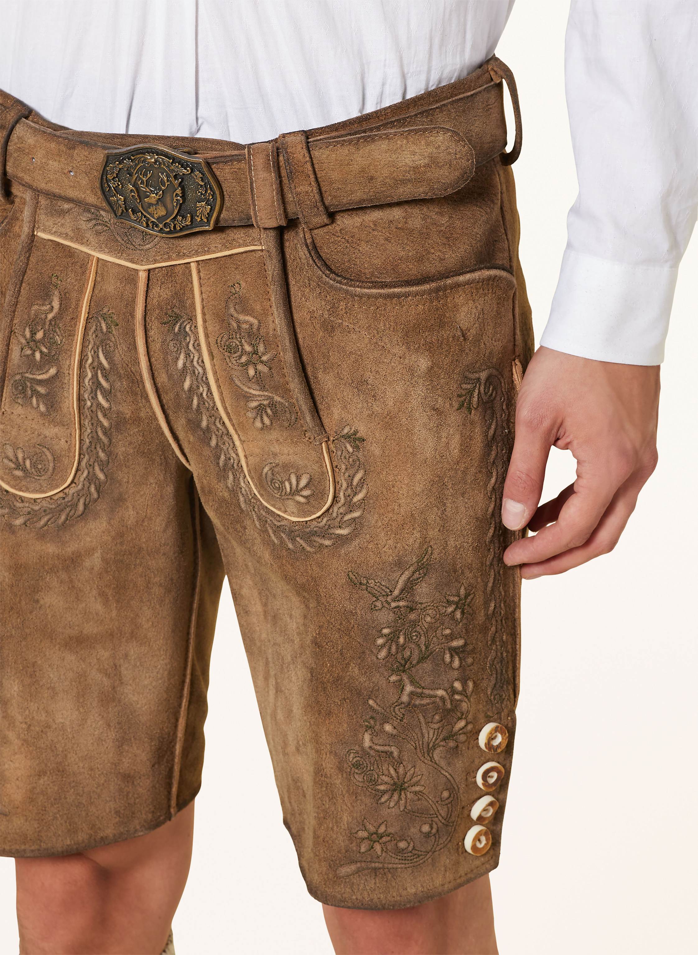 Thumbnail - Hirscher Lederhose München braun