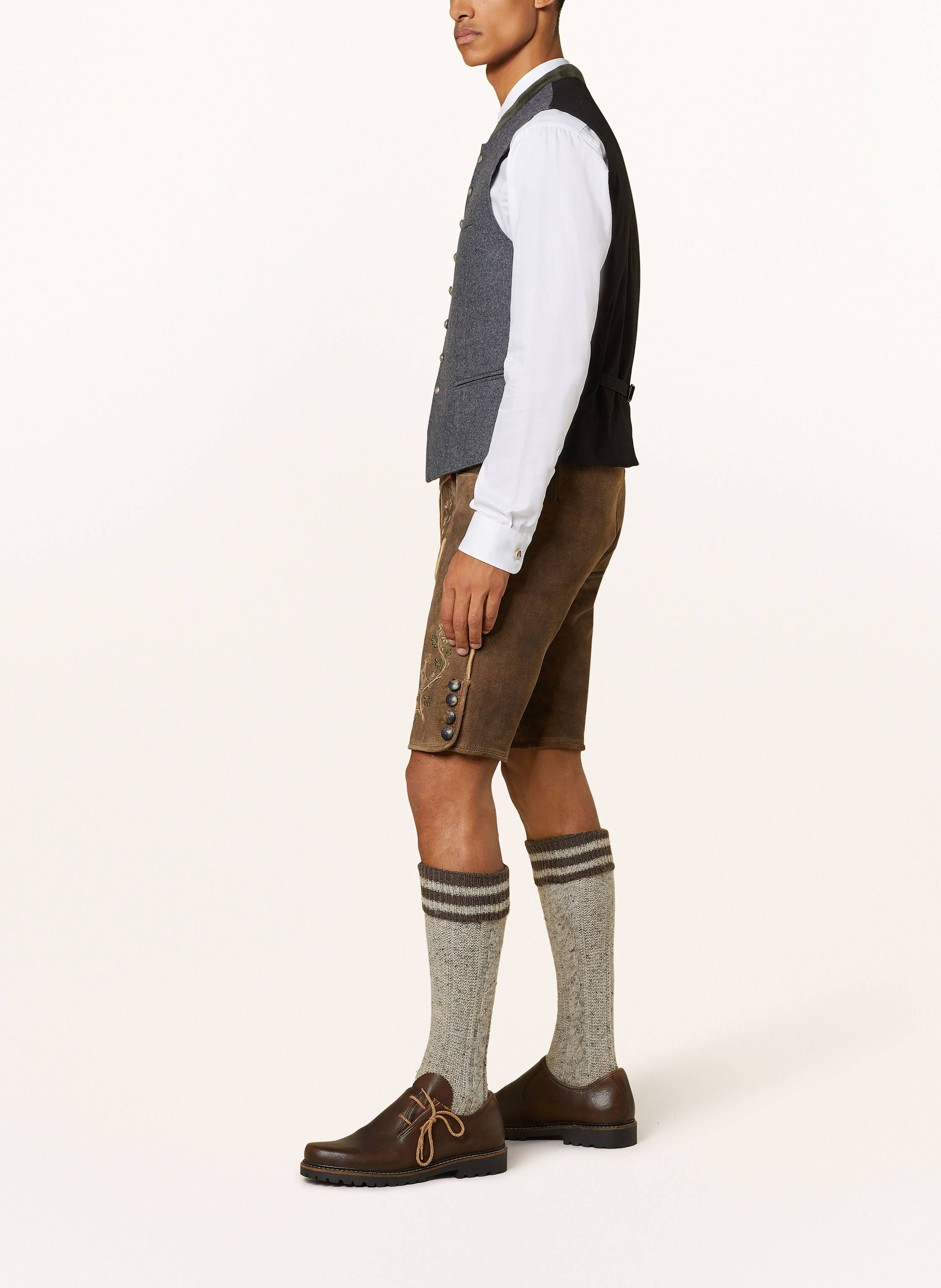 Thumbnail - Hirscher Trachten-Lederhose Miesbach braun