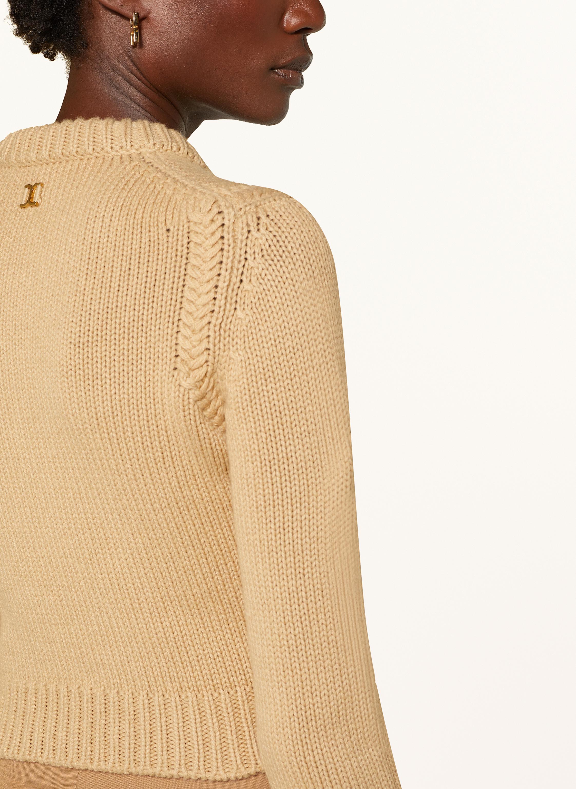 Thumbnail - Chloé Cropped-Pullover Mit Cashmere beige