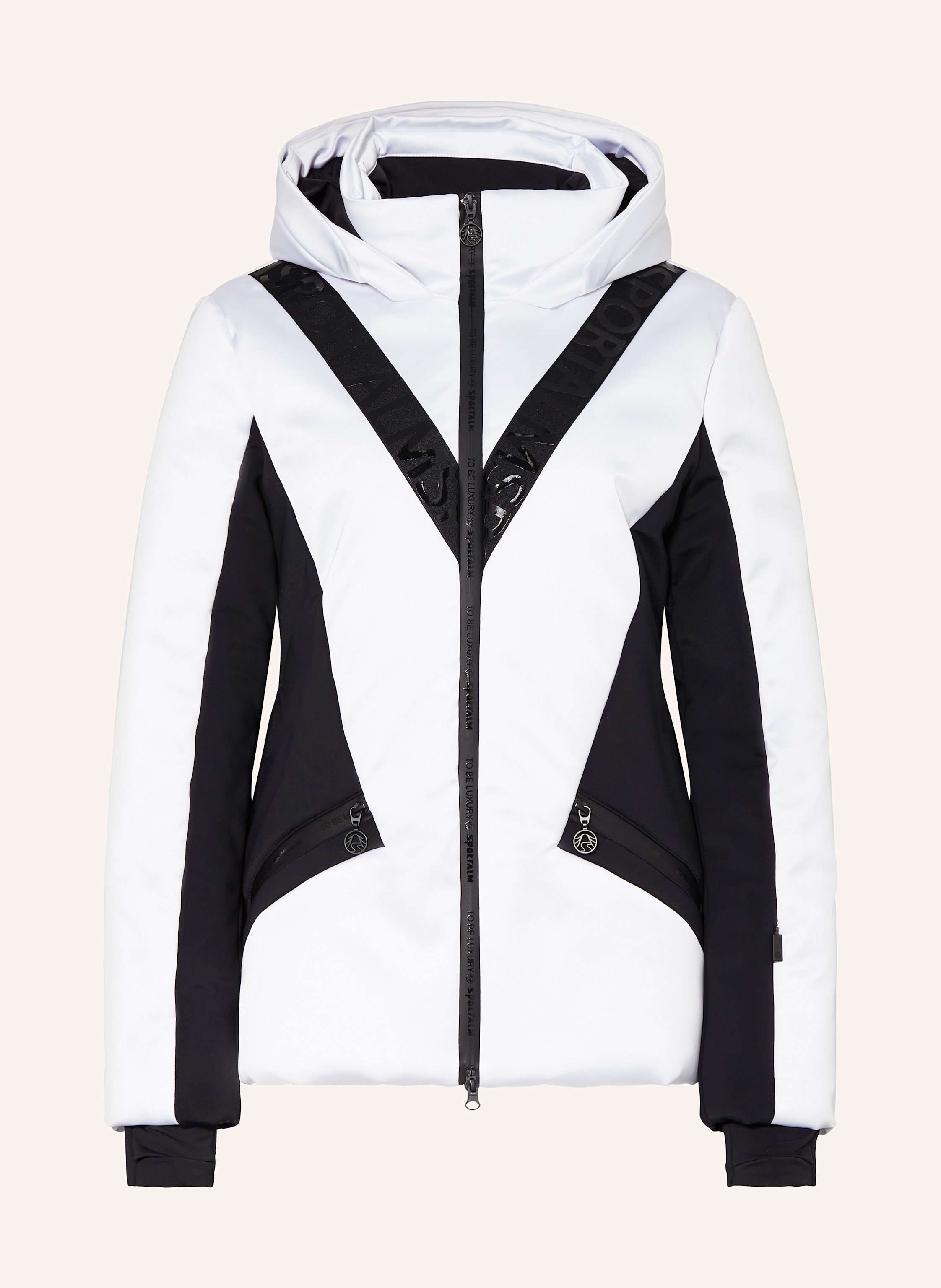 SPORTALM Ski jacket in white black