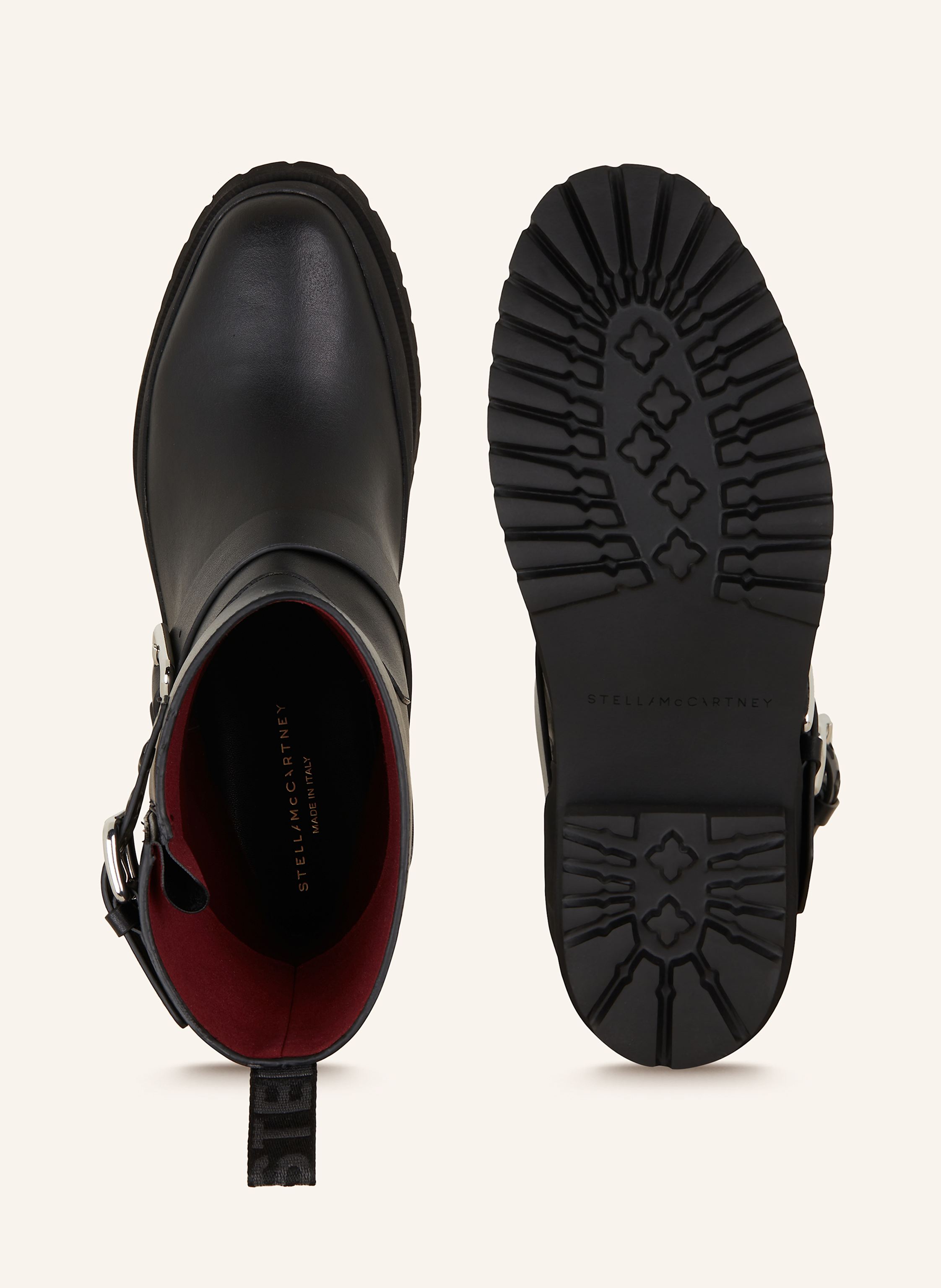 Thumbnail - Stella Mccartney Biker Boots Trace schwarz