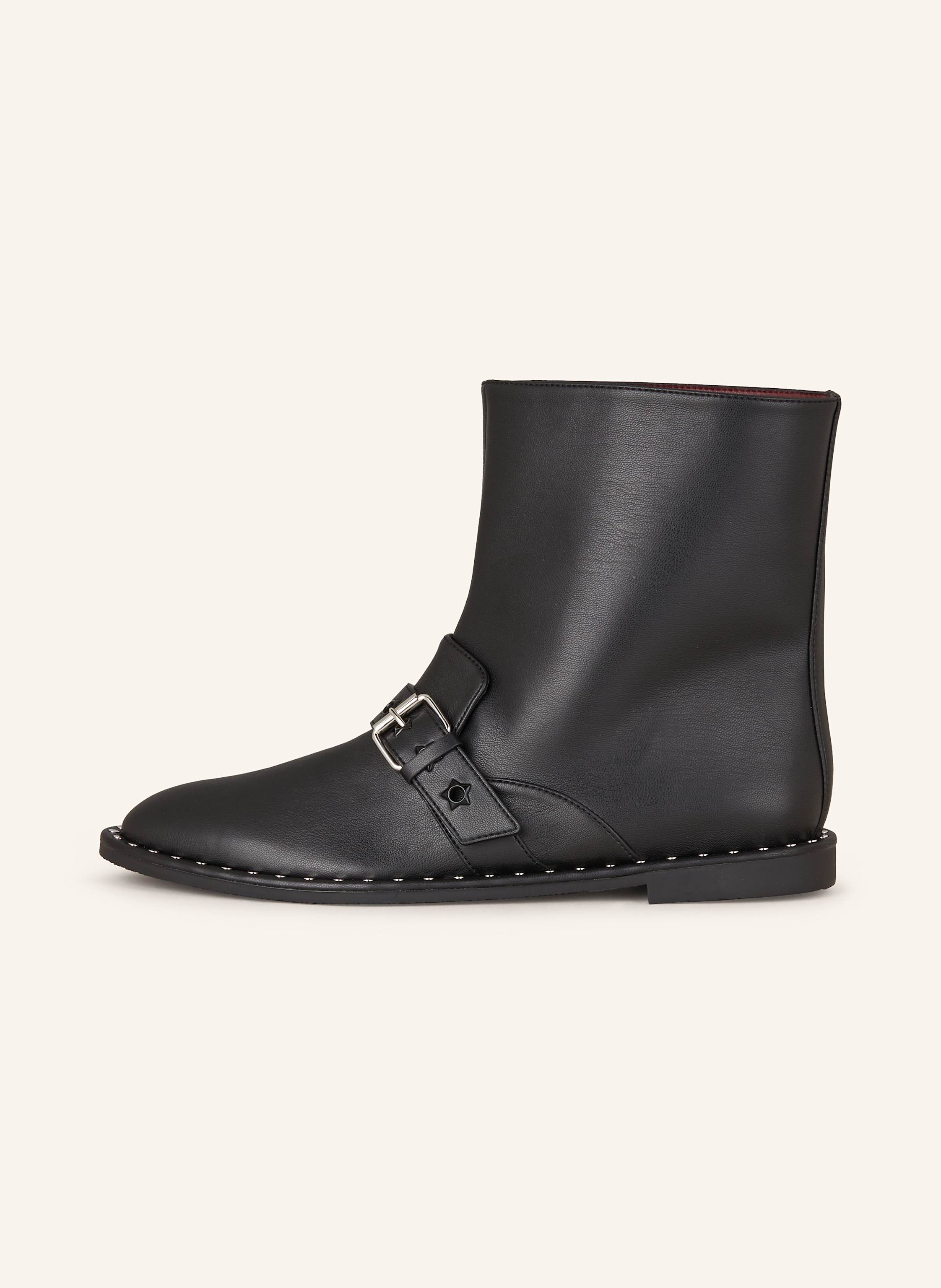 Thumbnail - Stella Mccartney Biker Boots Falabella schwarz
