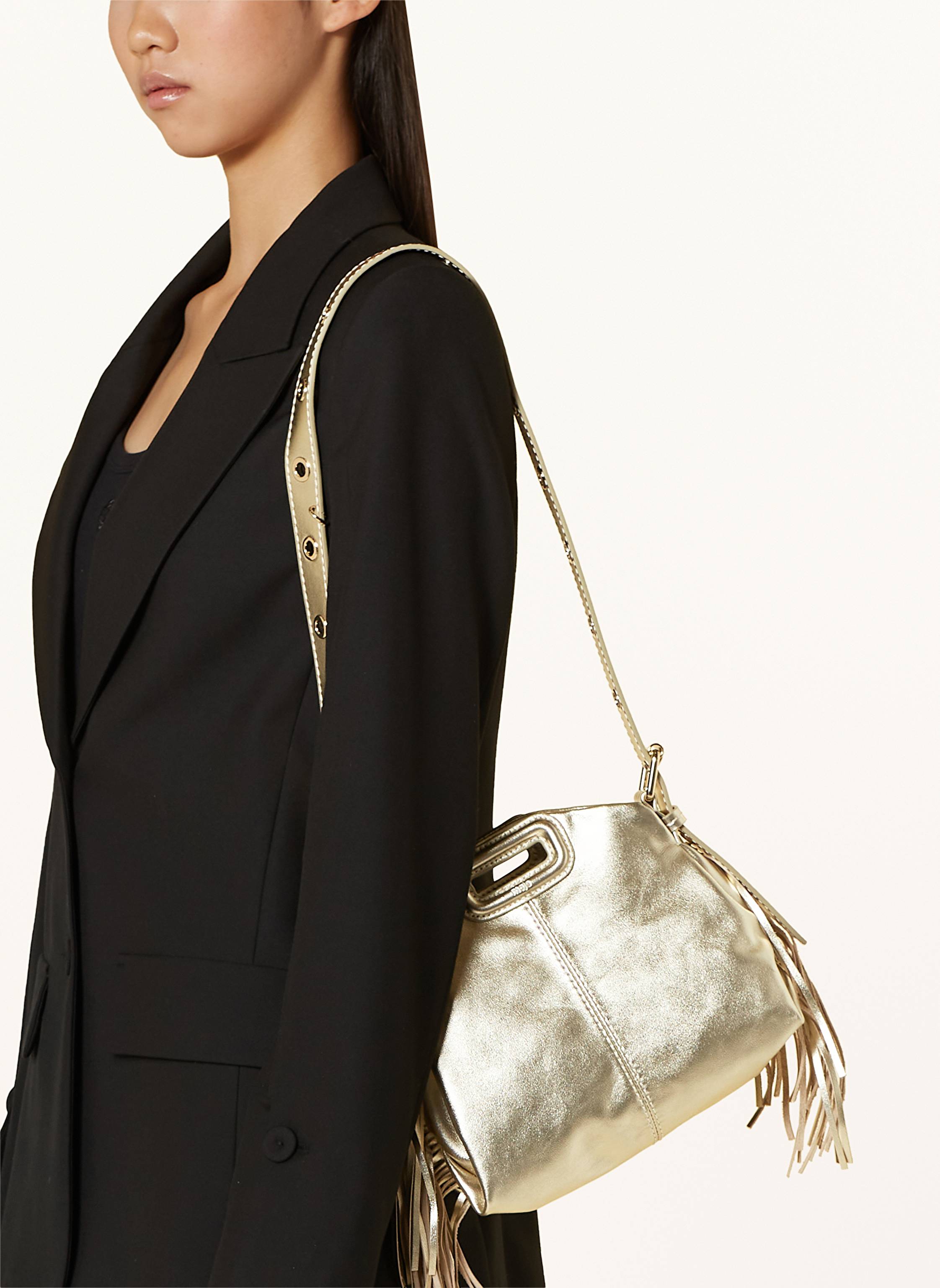 Thumbnail - Maje Umhängetasche gold