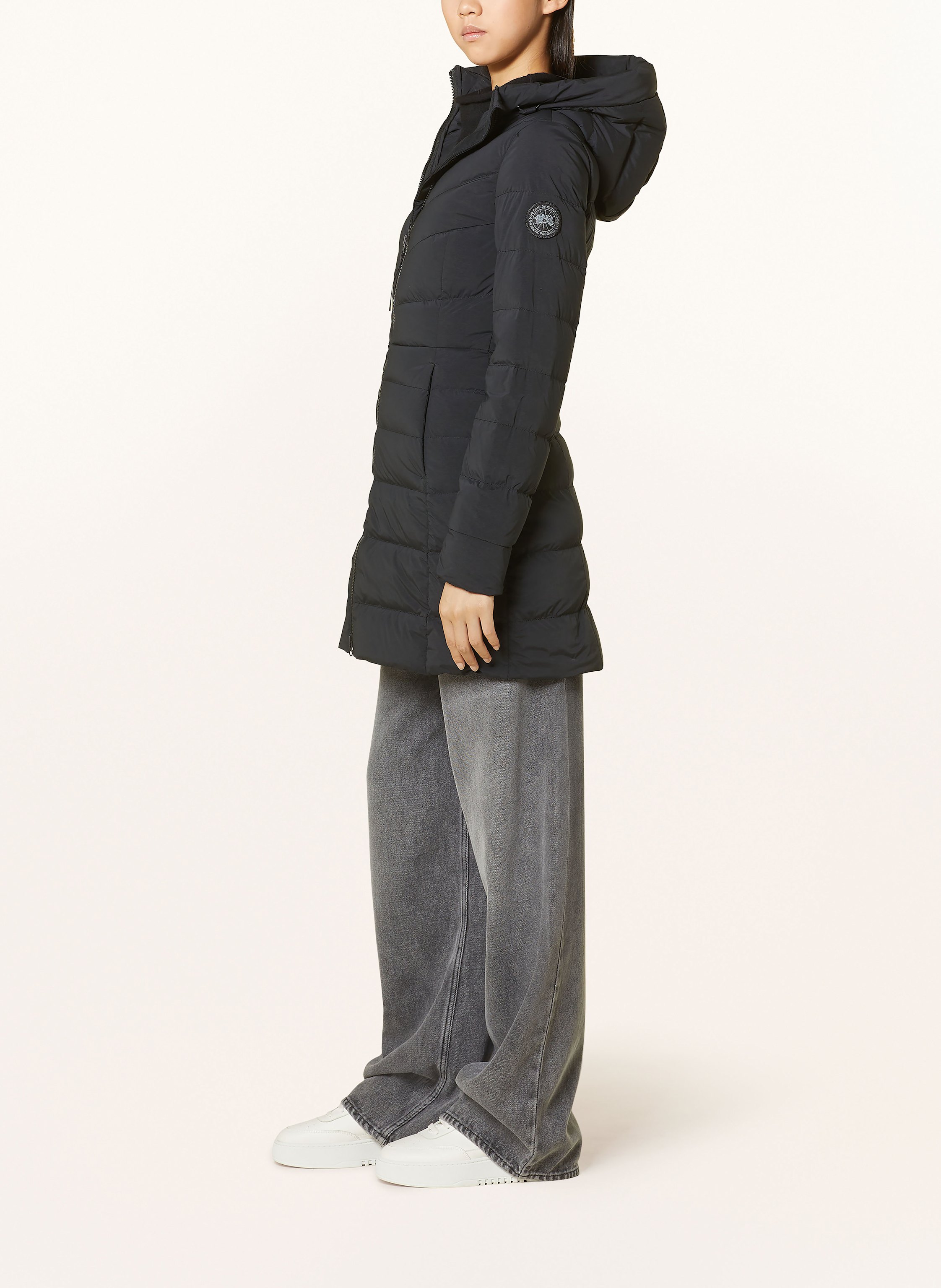 Thumbnail - Canada Goose Daunenmantel Clair schwarz