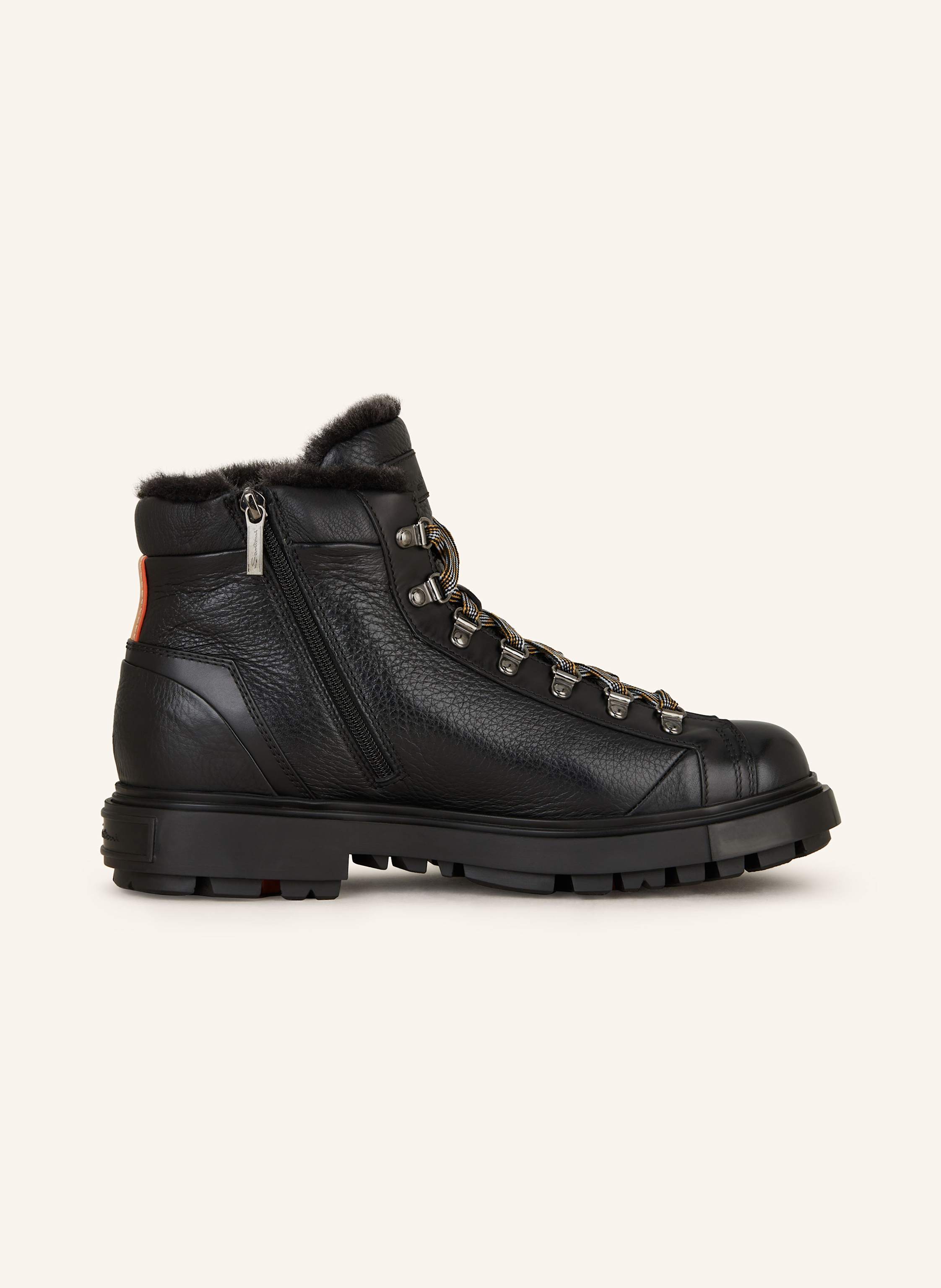 Thumbnail - Santoni Schnürboots Farah schwarz