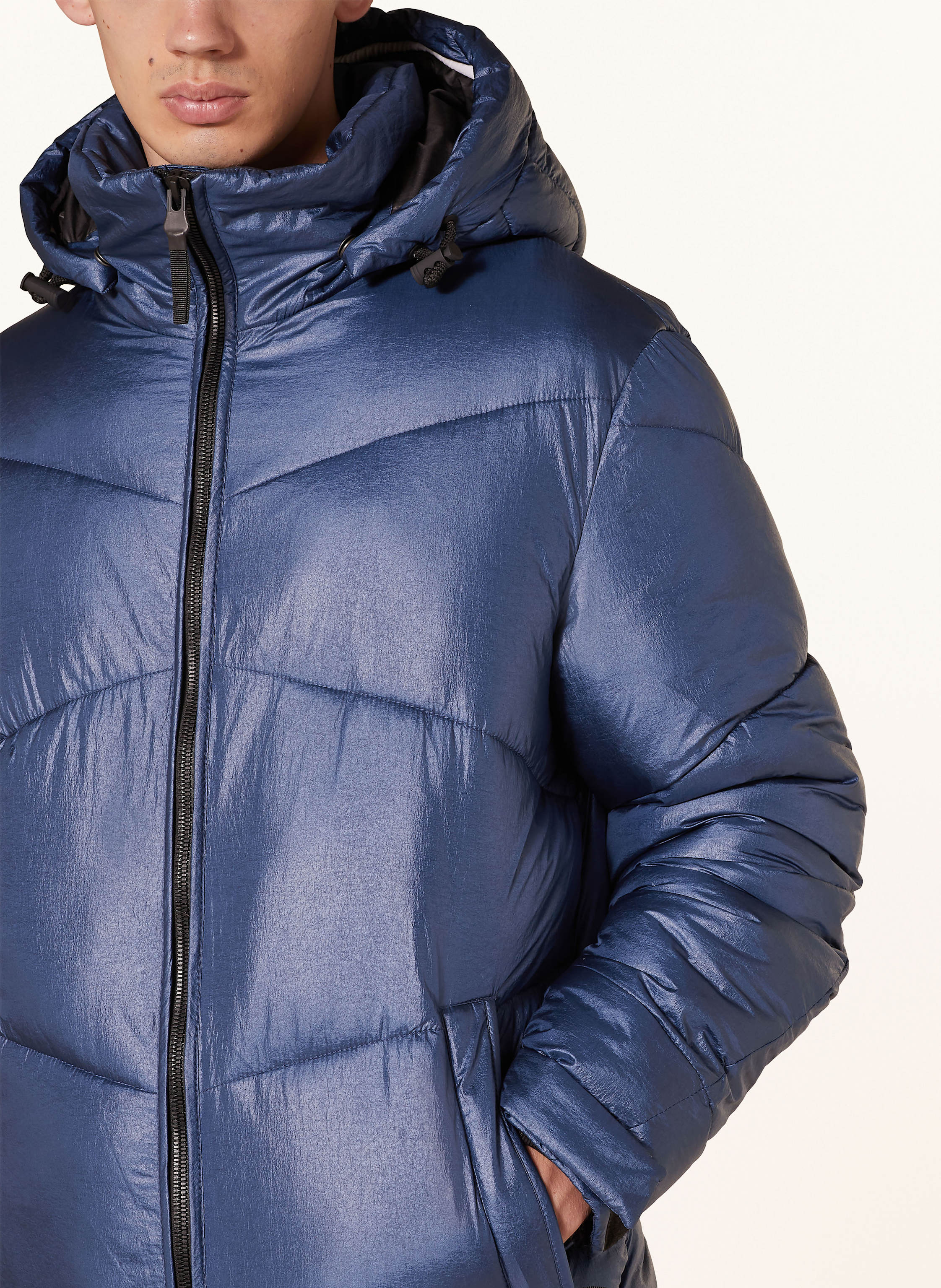 Thumbnail - Paul Steppjacke Mit Dupont™ Sorona®-Isolierung Und Abnehmbarer Kapuze blau
