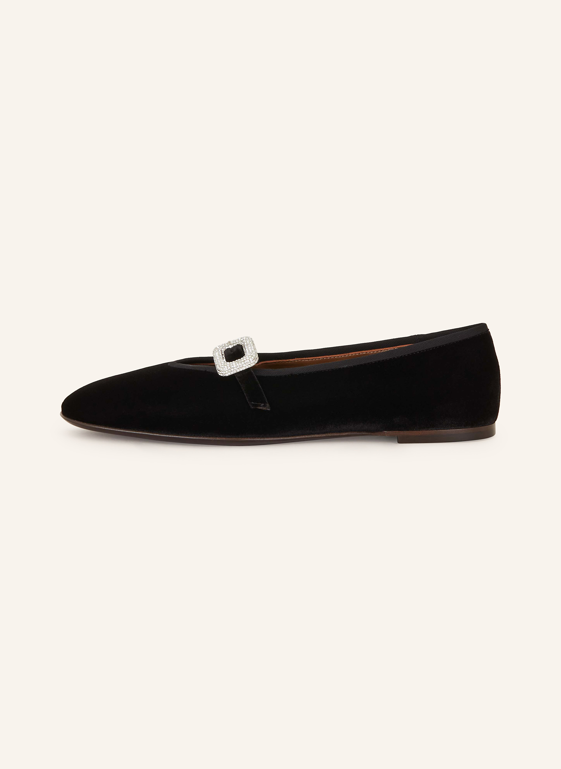 Thumbnail - Giuseppe Zanotti Design Mary-Jane-Ballerinas Mit Schmucksteinen schwarz