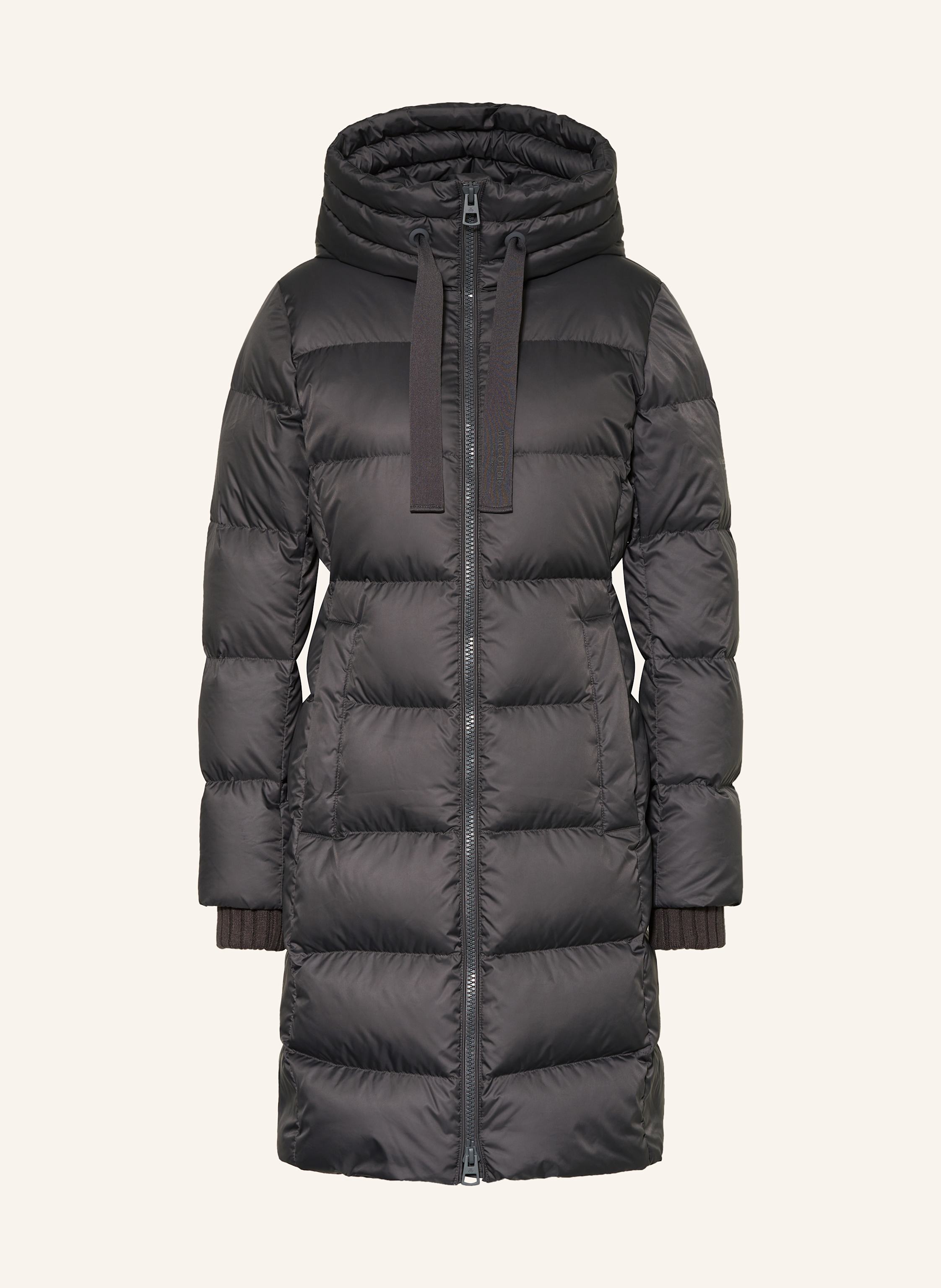 Daunenmantel Schwarz Marco Polo Daunenmantel Black Marcopolo