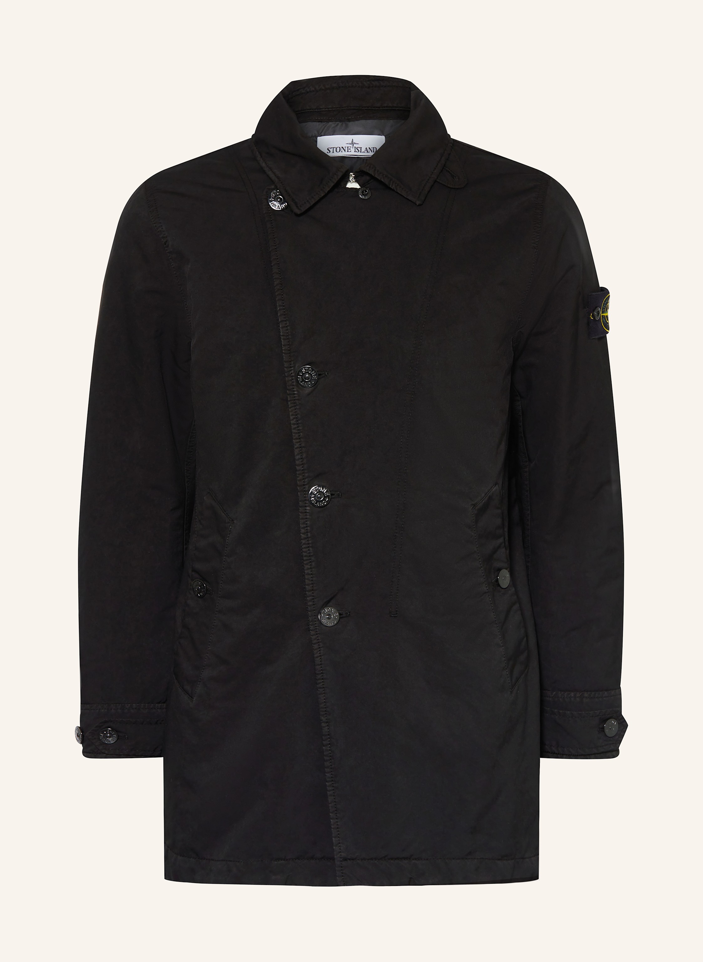 STONE ISLAND Trench coat in black