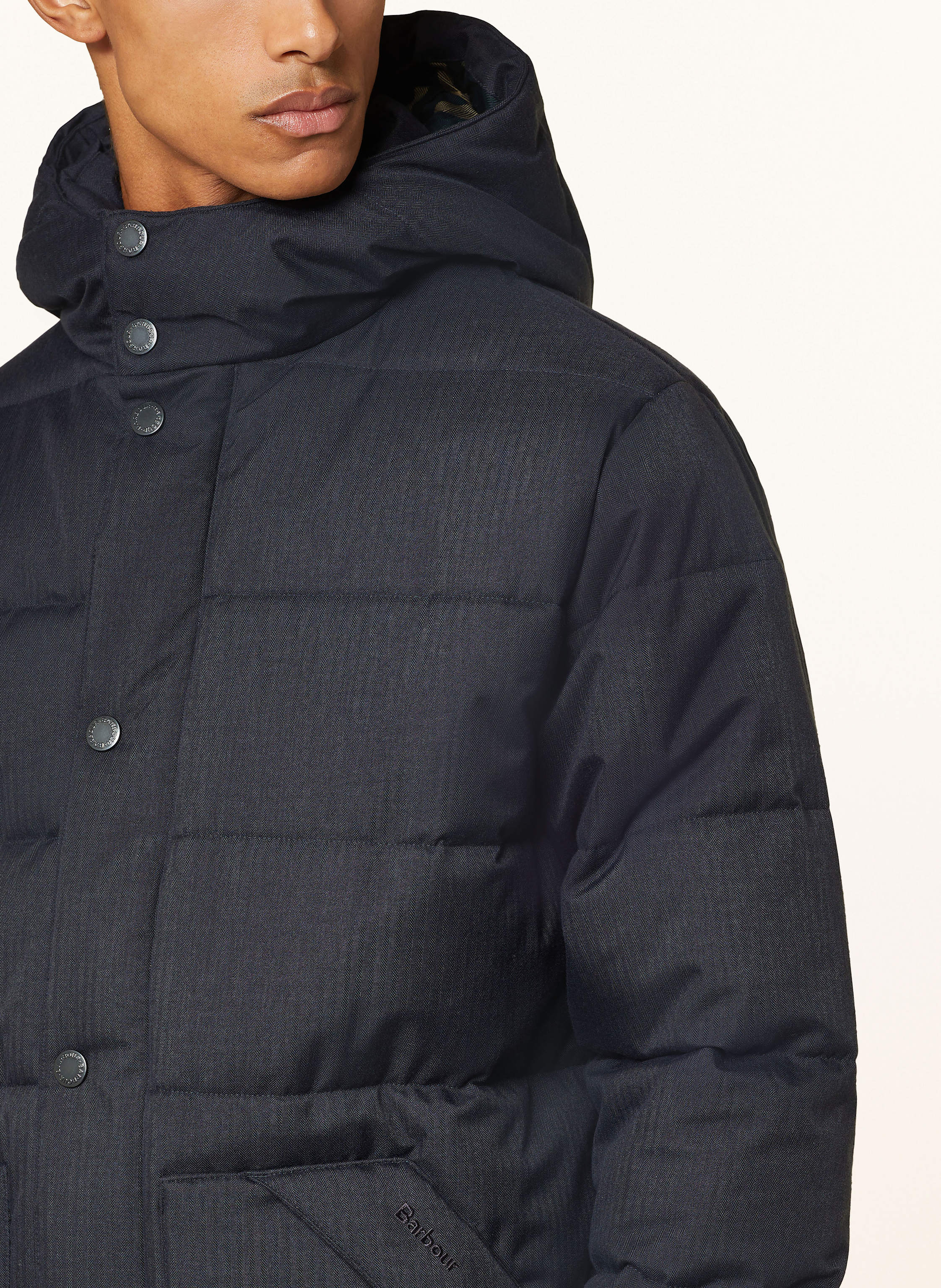 Thumbnail - Barbour Steppjacke blau