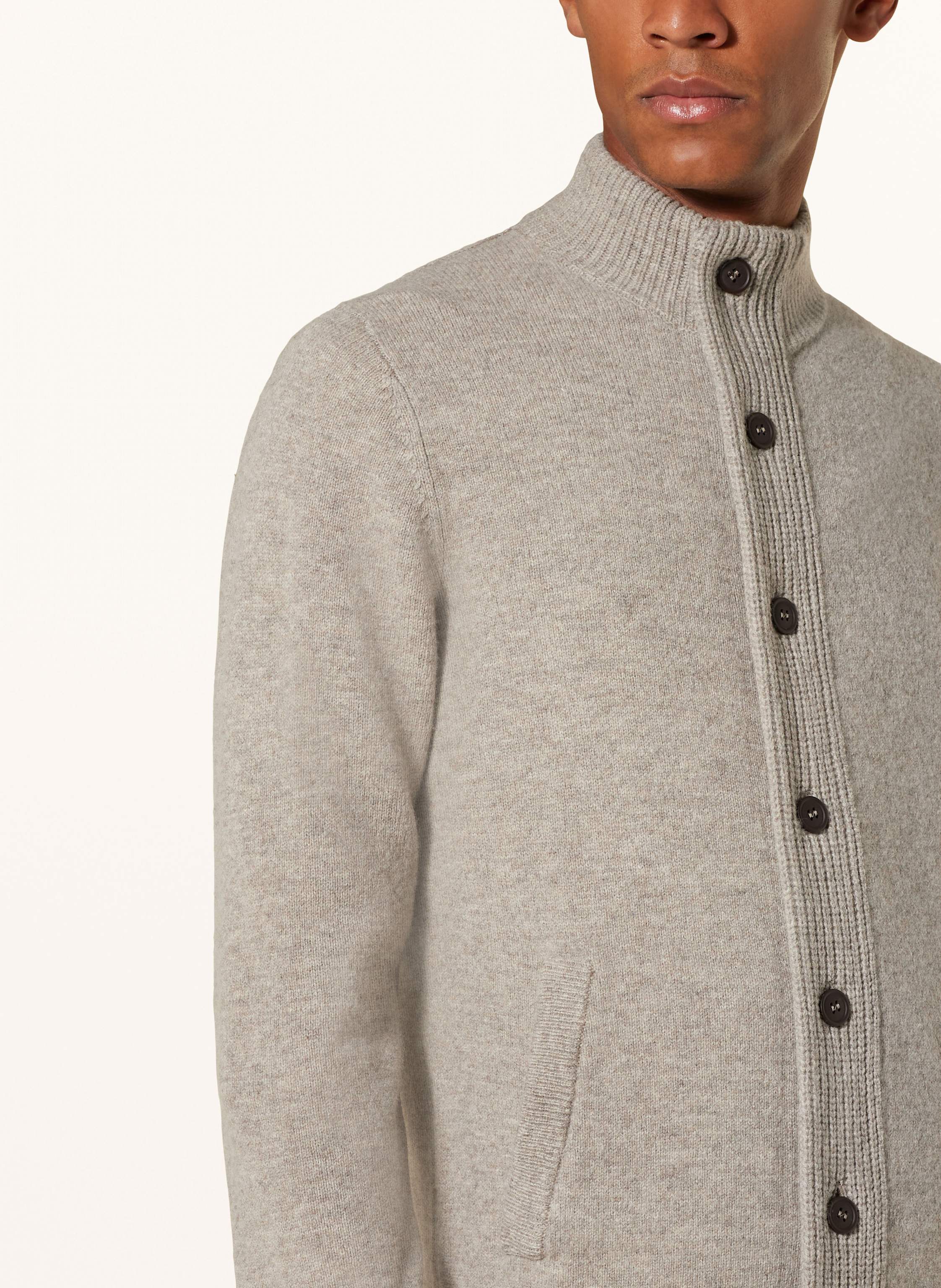 Thumbnail - Barbour Strickjacke Essential grau