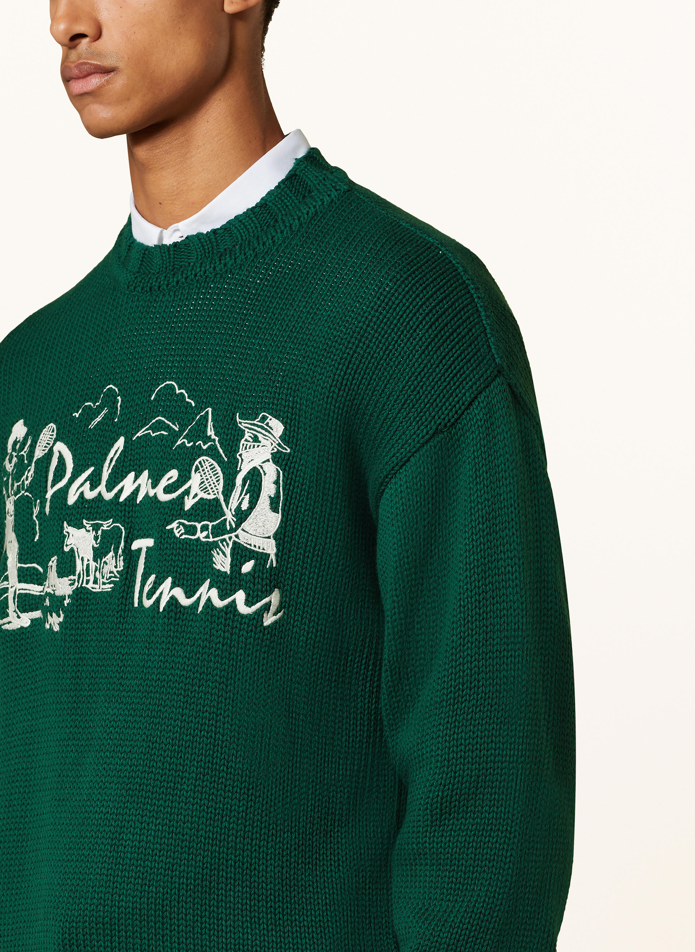 Thumbnail - Palmes Pullover gruen
