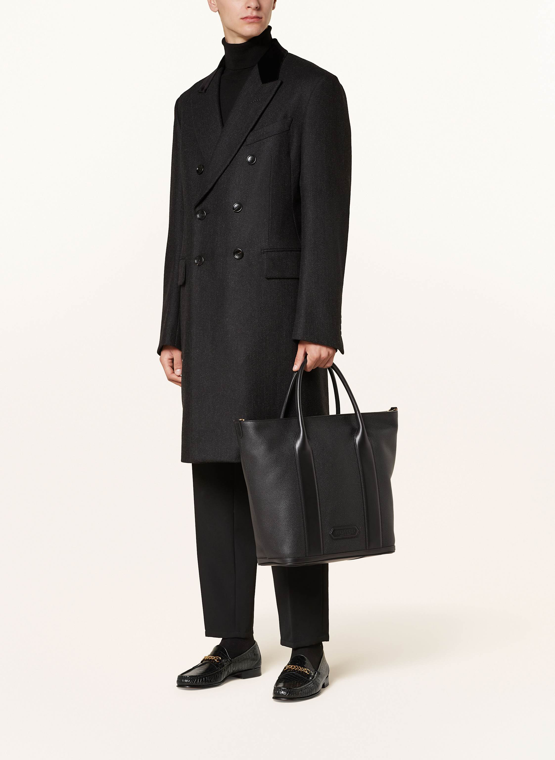 Thumbnail - Tom Ford Shopper Medium schwarz