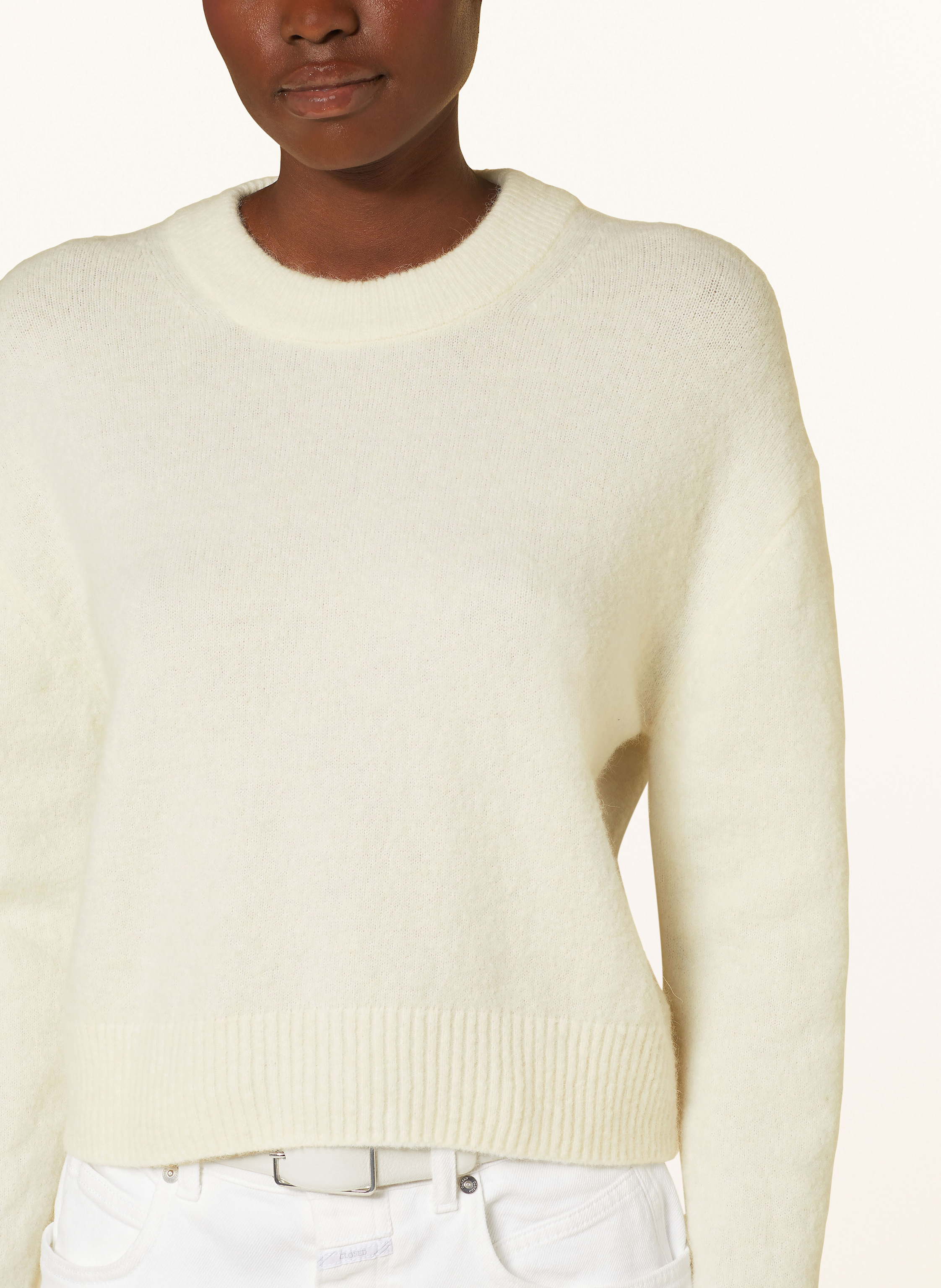 Thumbnail - Mrs & Hugs Pullover Mit Alpaka weiss