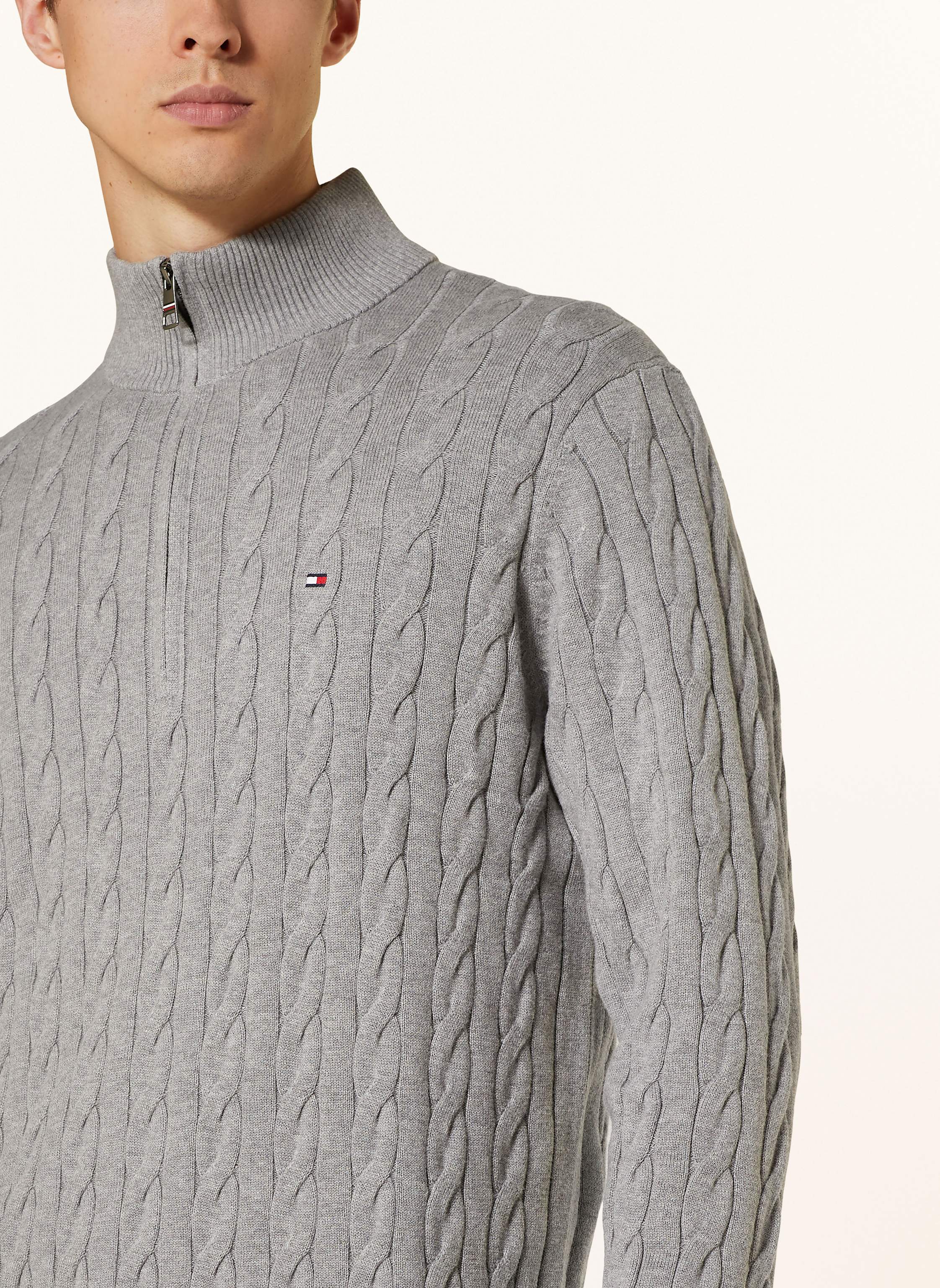 Thumbnail - Tommy Hilfiger Troyer grau